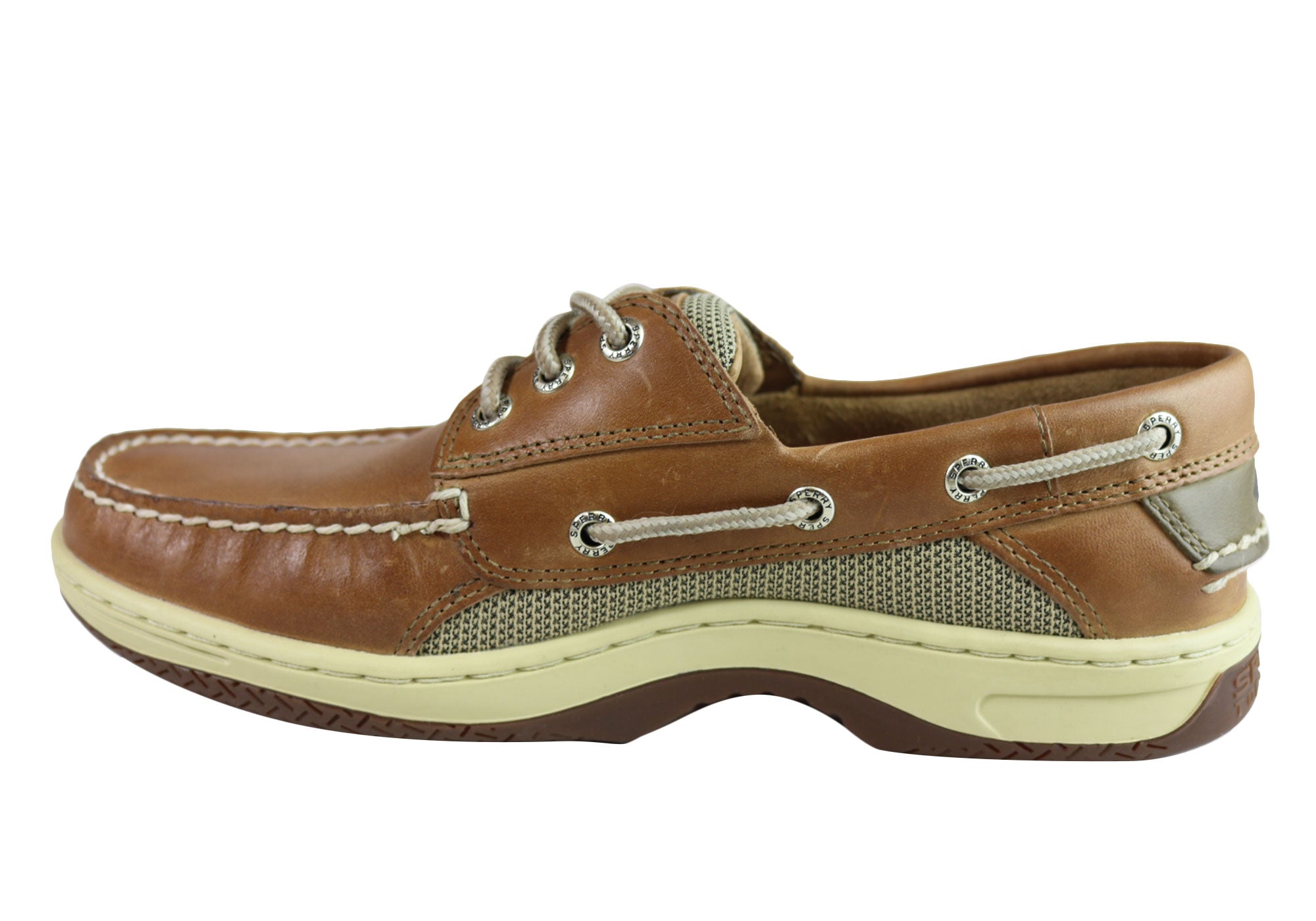Sperry Mens Billfish Comfortable Wide Fit Leather Boat Shoes | Brand ...
