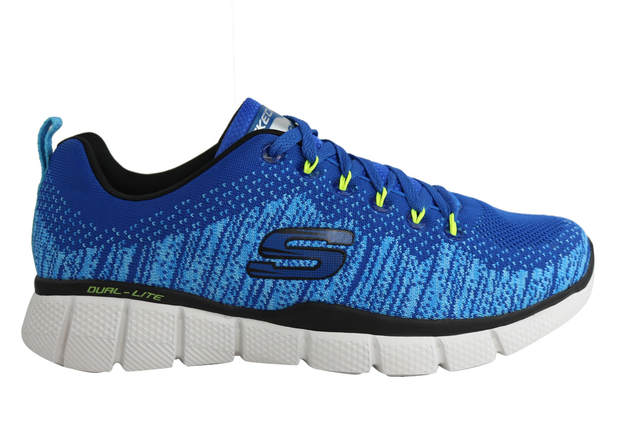 skechers memory foam shoes blue