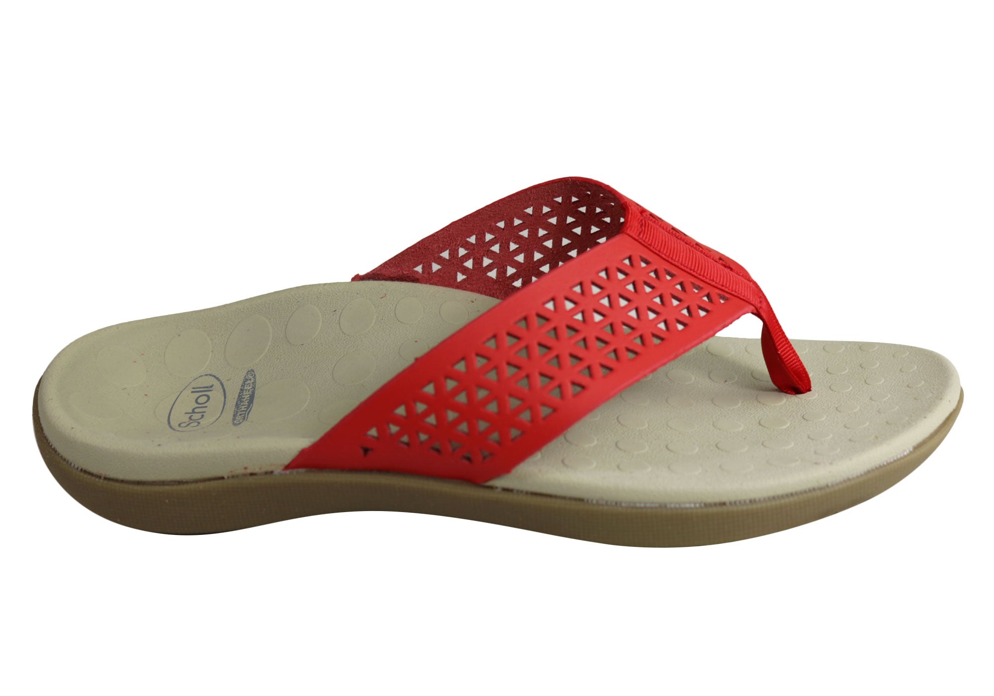 Scholl Orthaheel Splice Womens Comfort Supportive Thongs Flip Flops ...