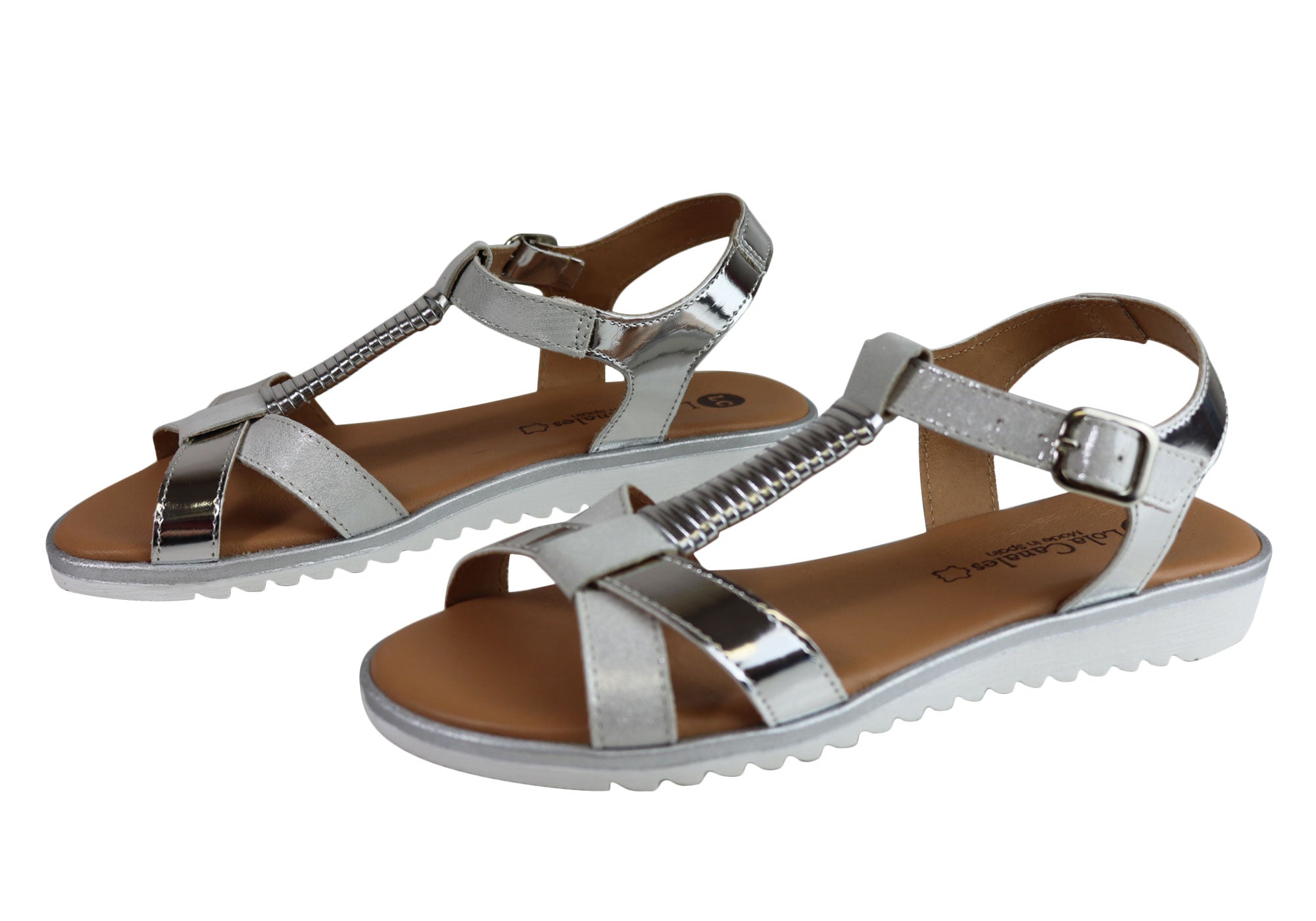 Lola Canales Gina Womens Comfortable Leather Sandals Made In Spain ...