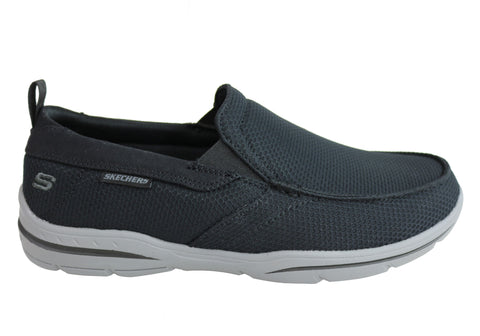 skechers relaxed fit memory foam slip on