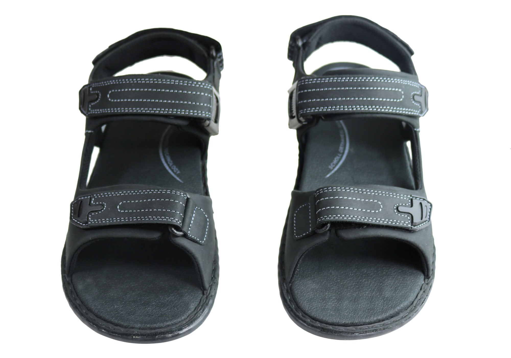 Scholl Orthaheel Joey Mens Comfortable Supportive Adjustable Sandals ...