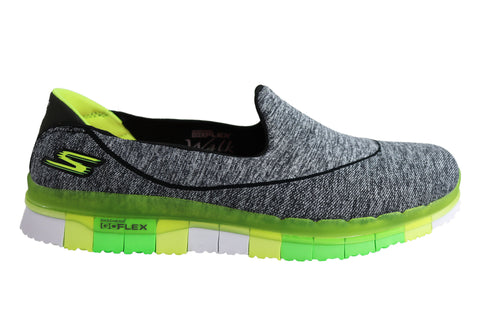 skechers go walk grey and green