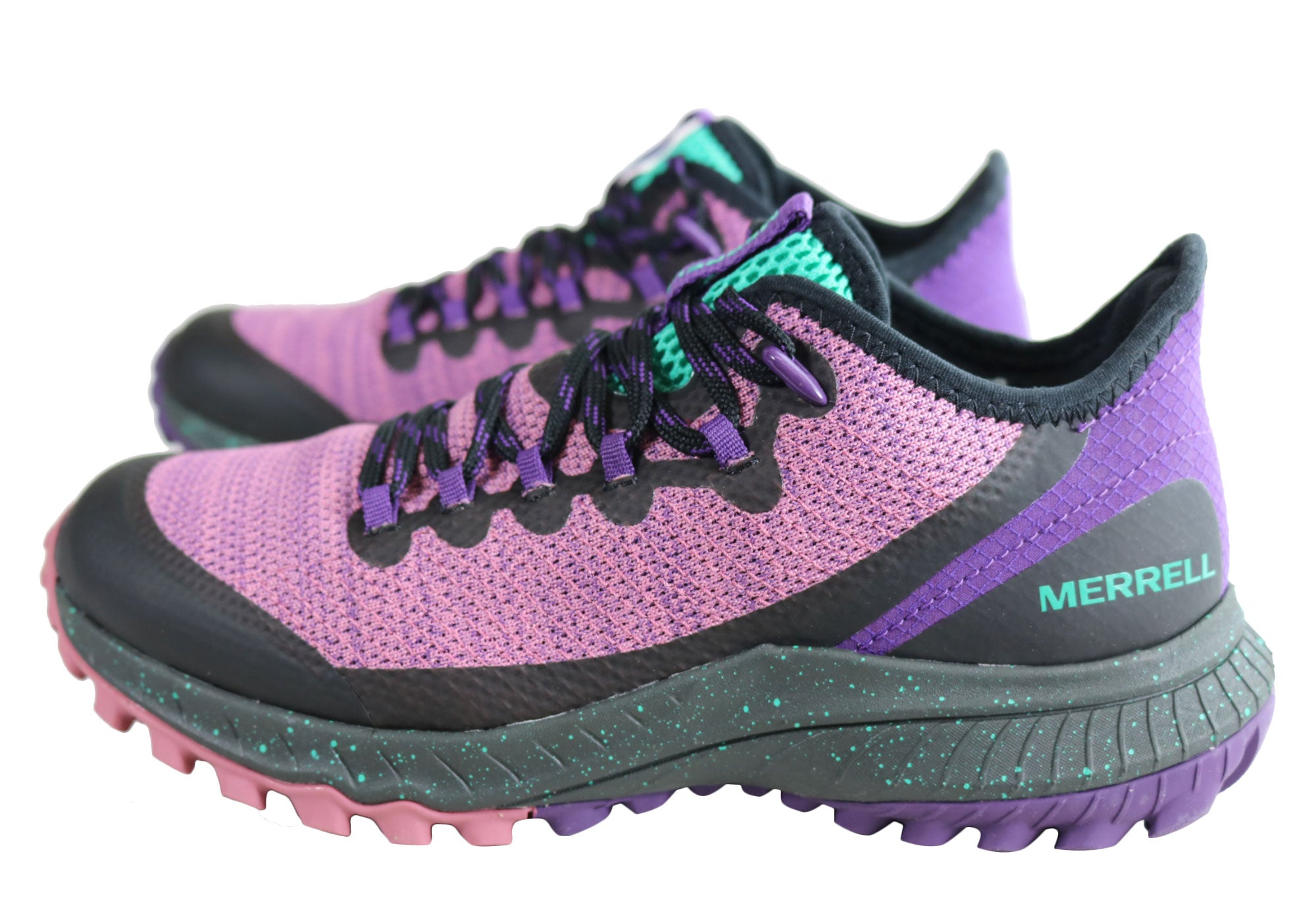 purple merrell hiking shoes