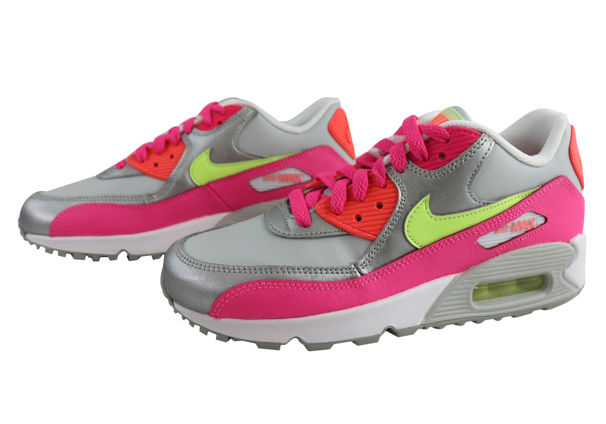 Nike Air Max 90 Premium Mesh (GS) Older Kids Girls Sport Shoes | Brand ...
