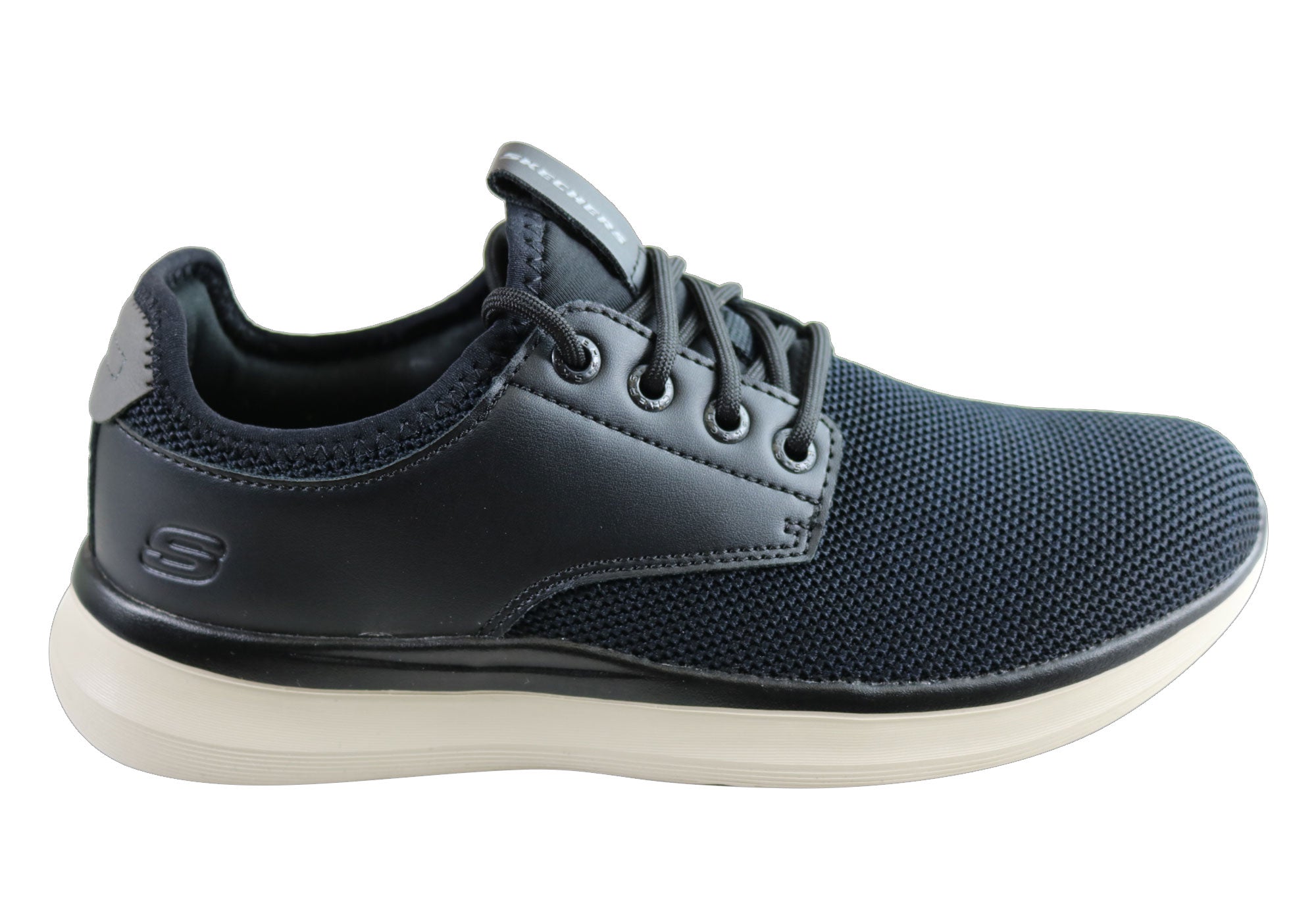 mens black memory foam shoes