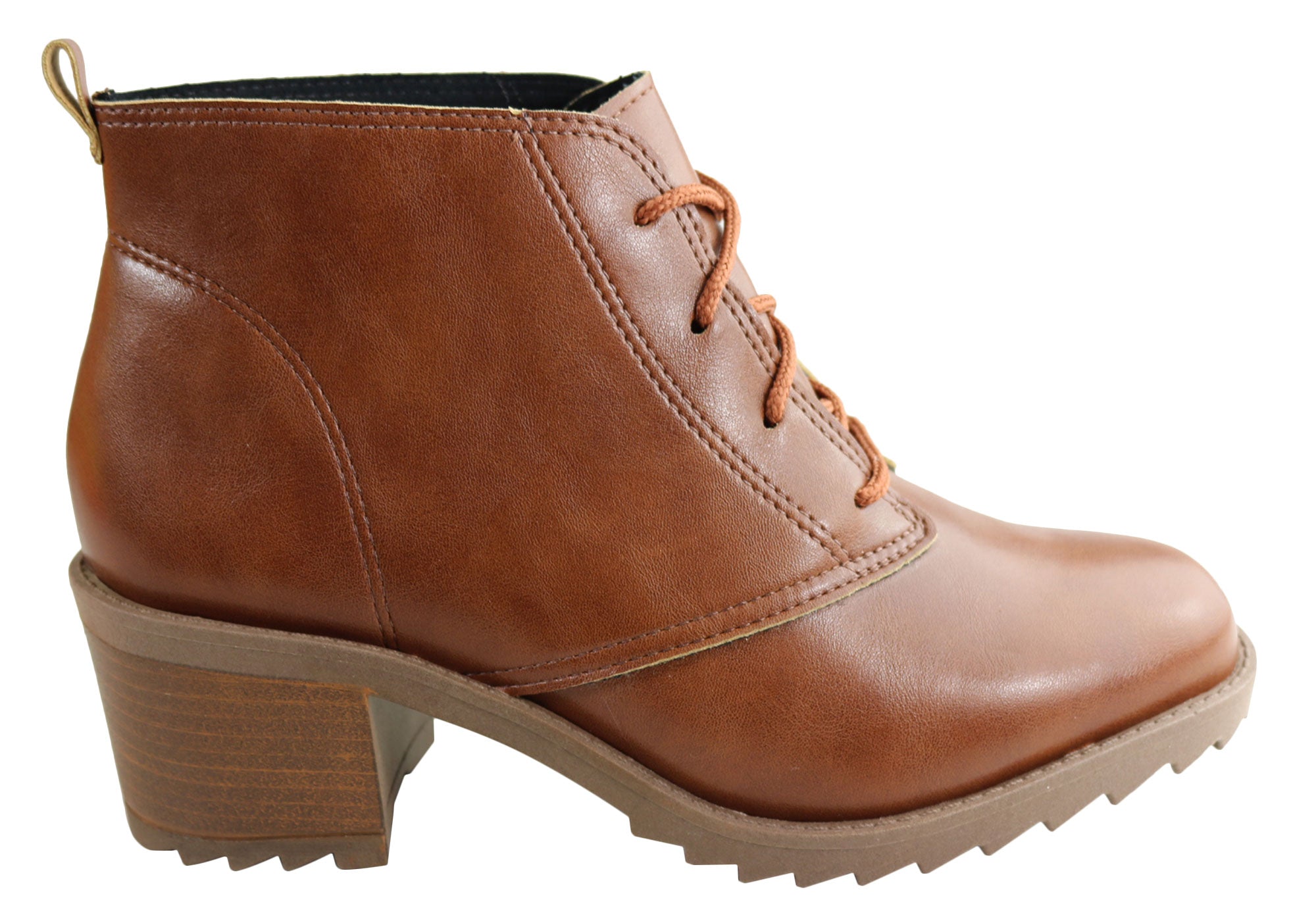 womens tan lace up ankle boots