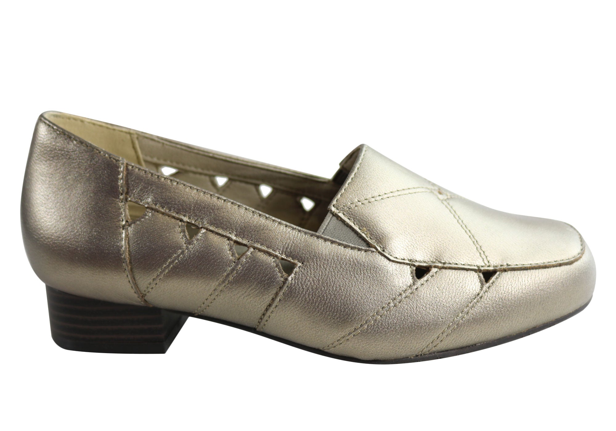 womens wide leather shoes