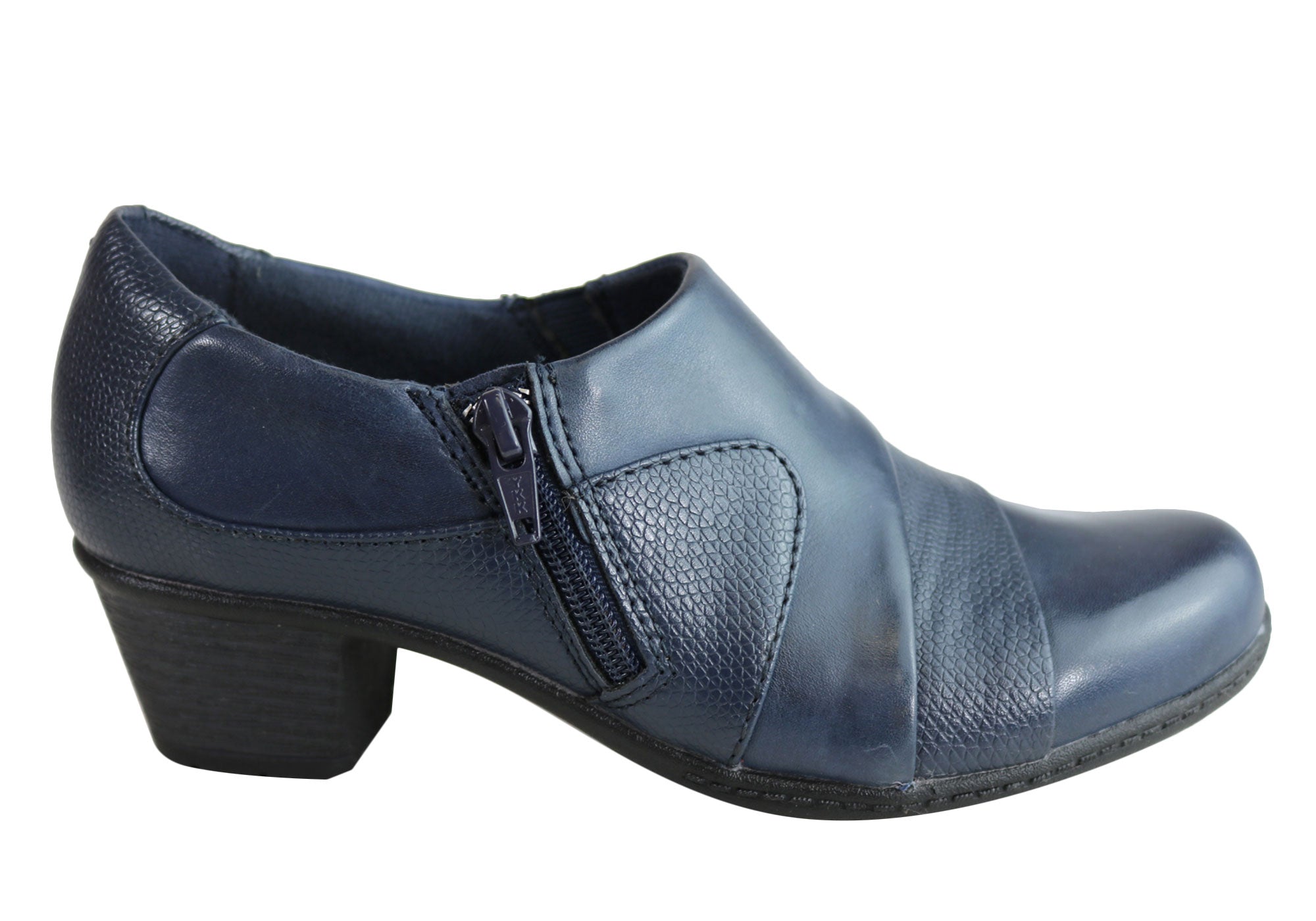 womens leather low heel shoes