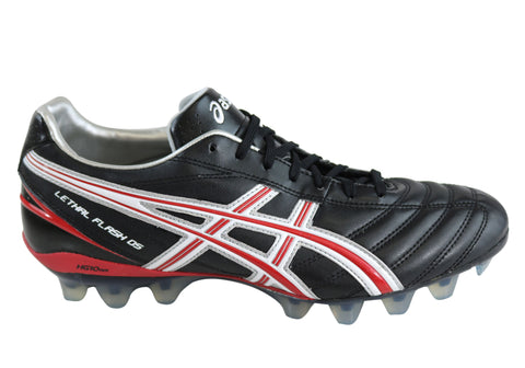 black asics rugby boots