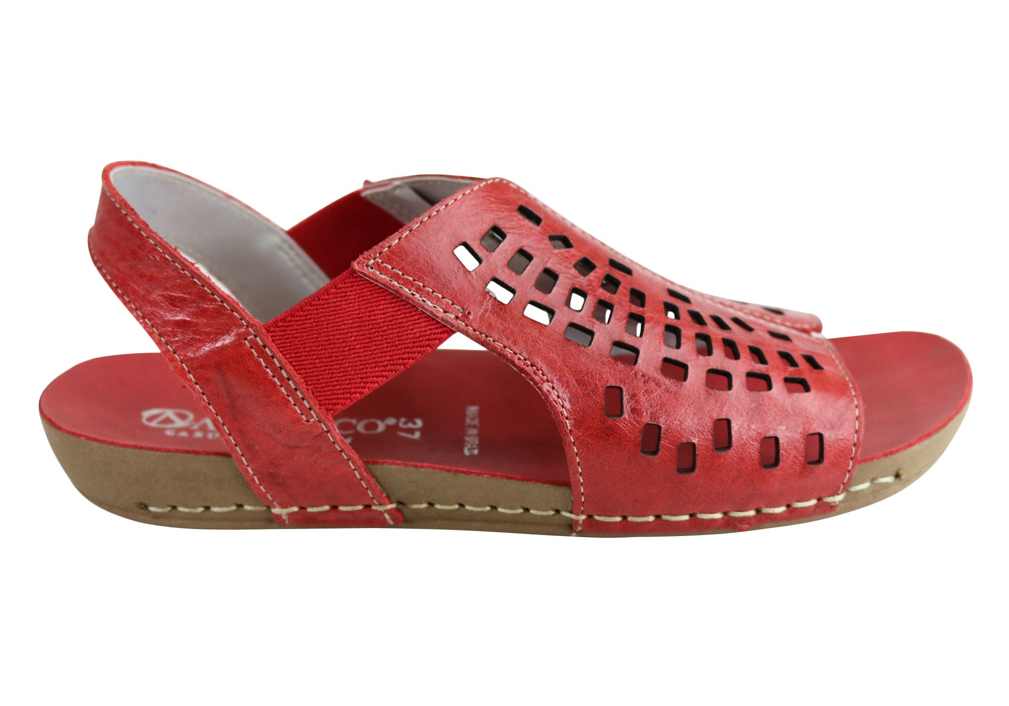 Andacco Sunny Womens Comfortable Leather Flat Sandals Made In Brazil ...