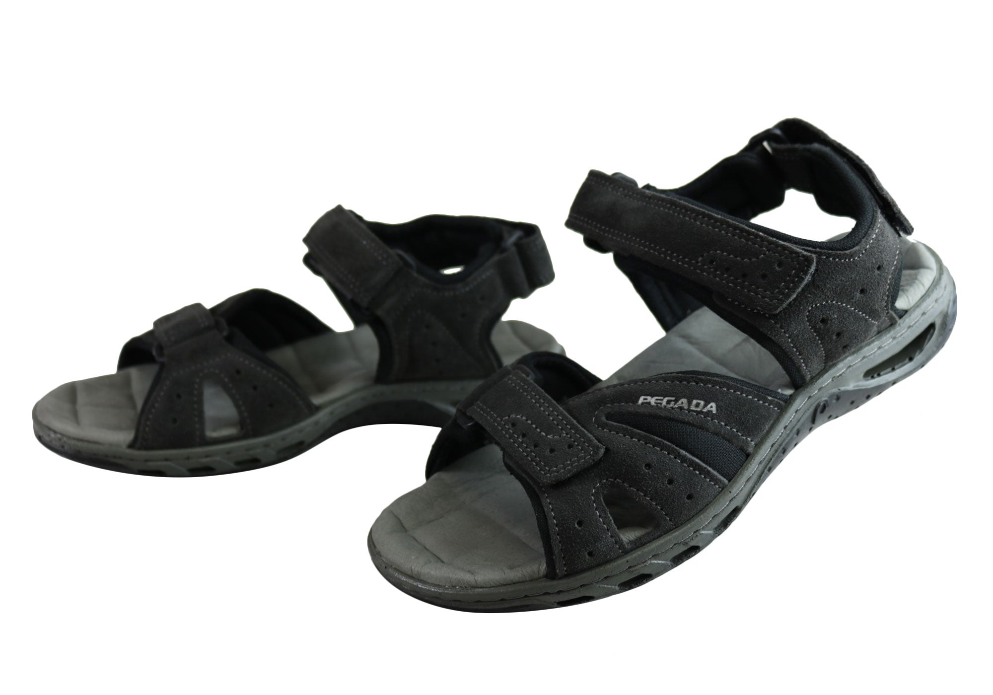 Pegada Jarrod Mens Leather Comfort Cushioned Sandals Made In Brazil ...