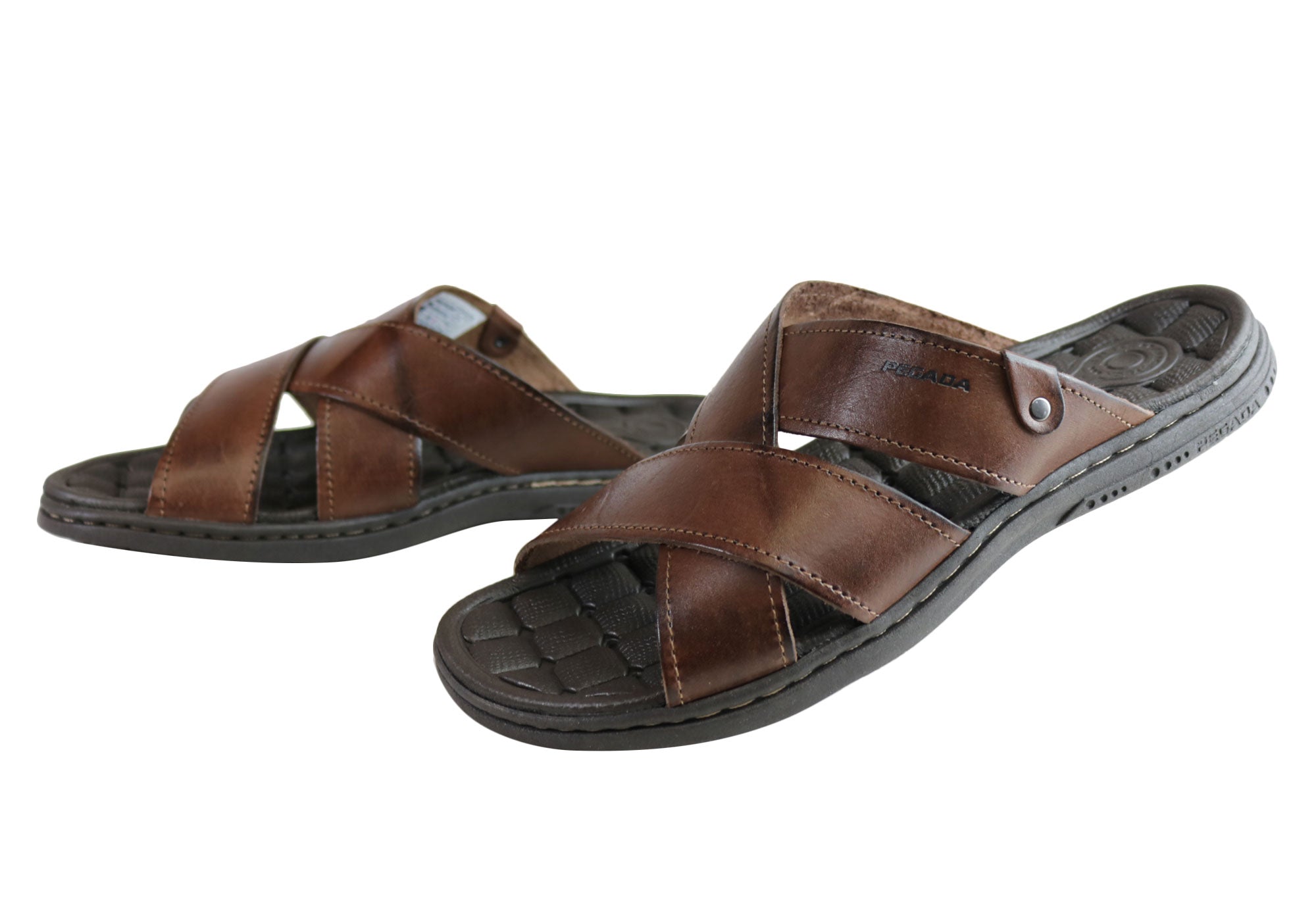 mens cushioned slides