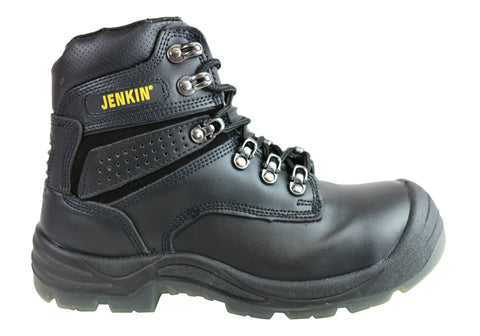 zip up steel toe cap boots