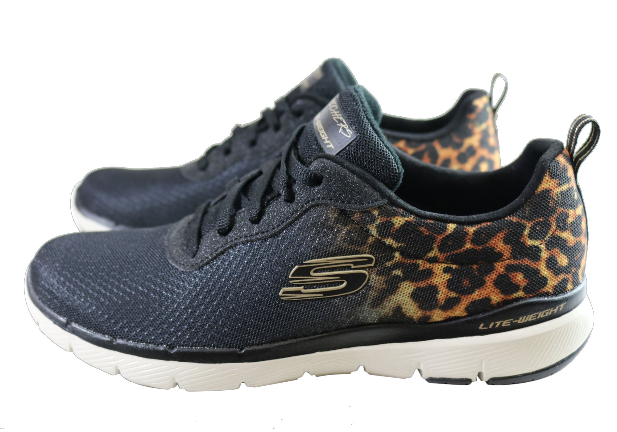 leopard print skechers go walk