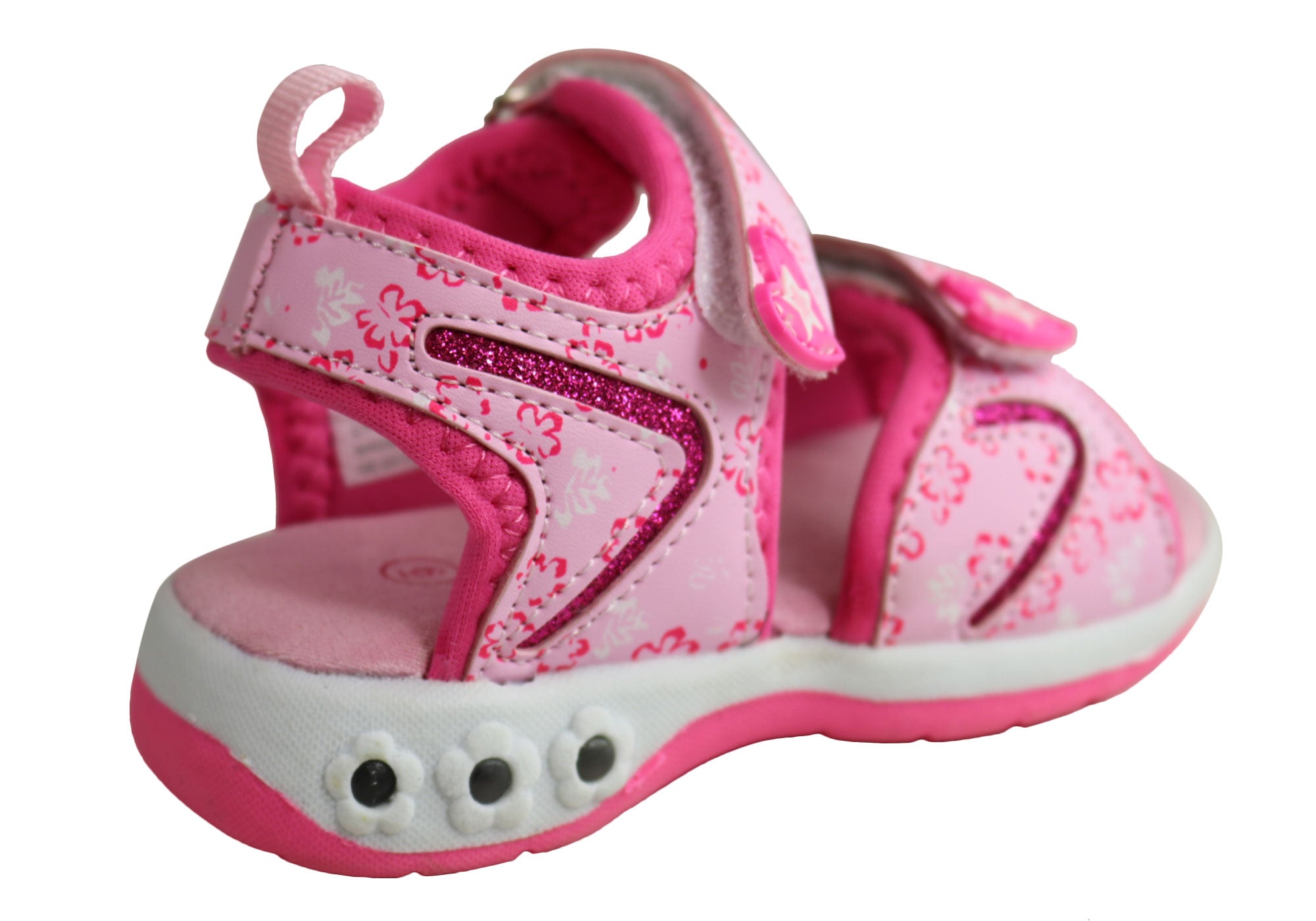 Grosby Kara Infant Toddler Junior Girls Kids Comfy Light Up Sandals ...