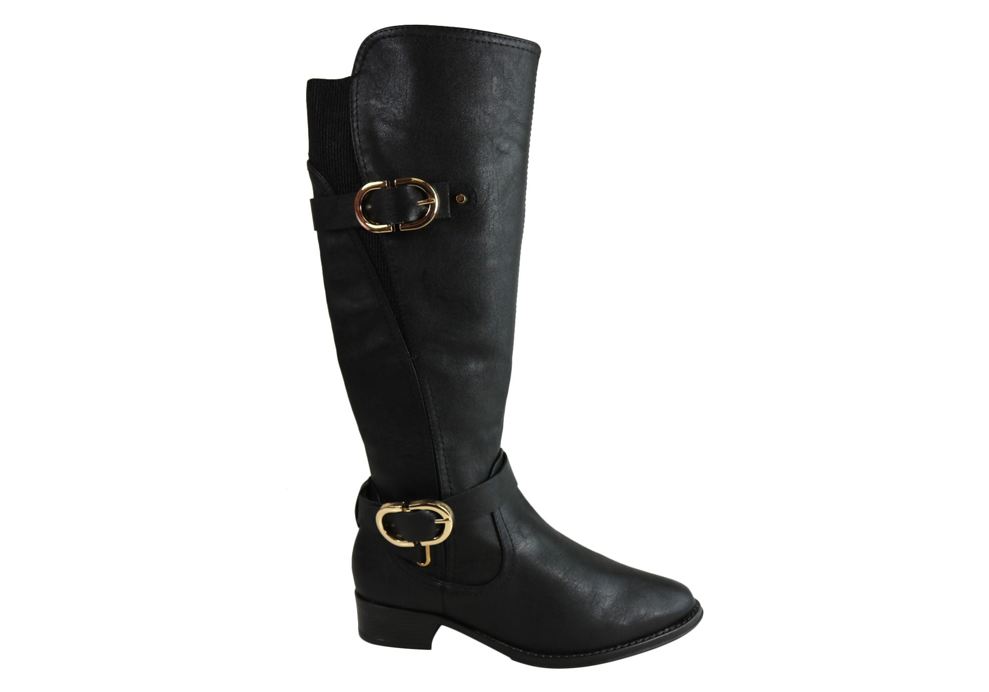 womens knee high low heel boots