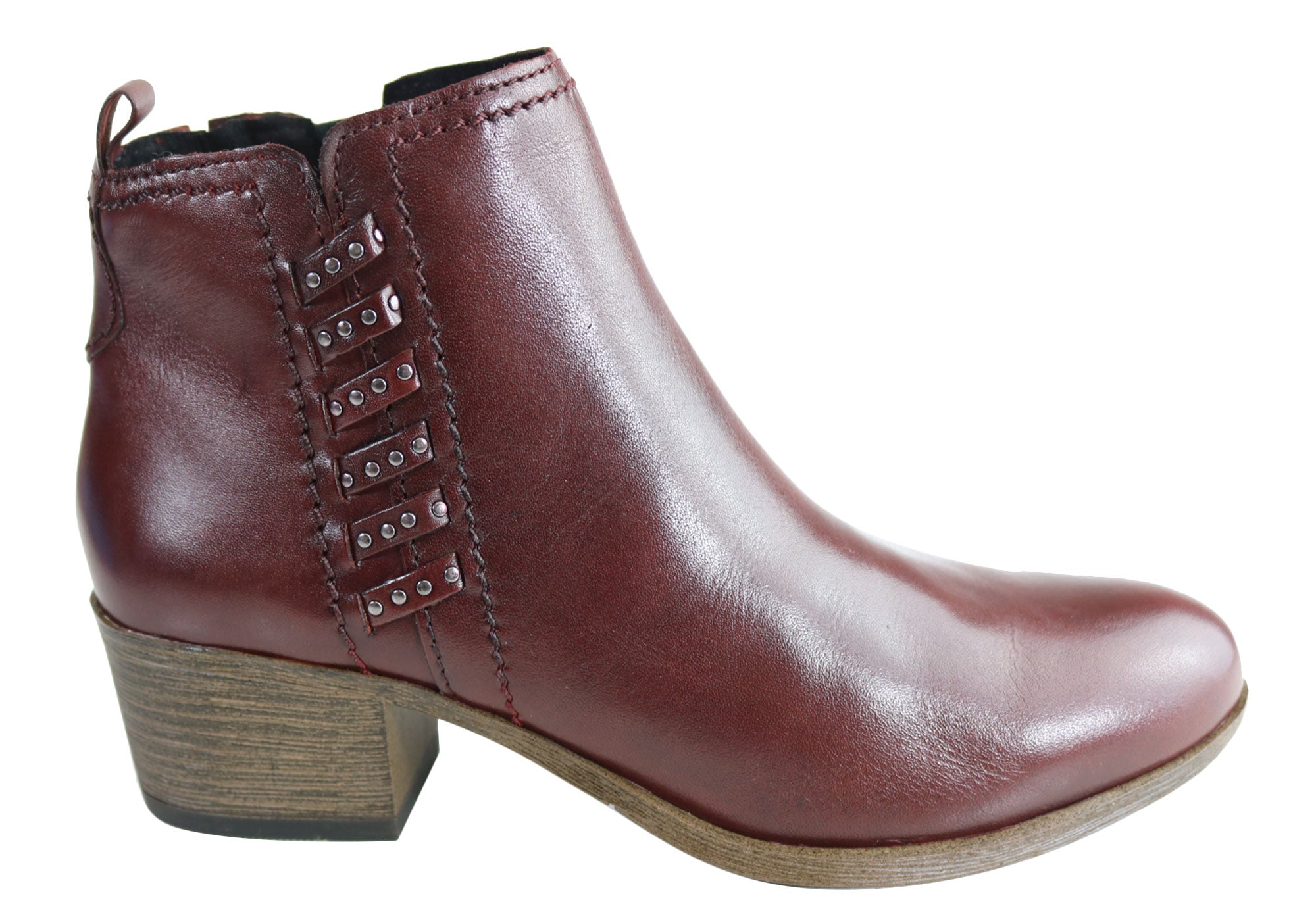 Gino Ventori Pecan Womens Comfortable Leather Chelsea Ankle Boots ...