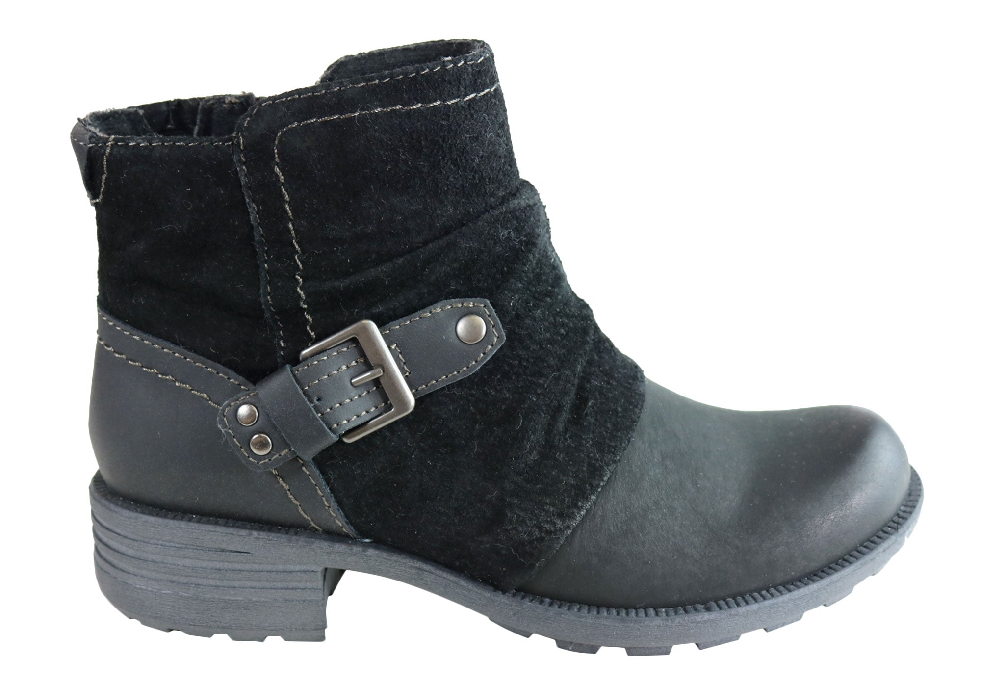 arch support leather boots