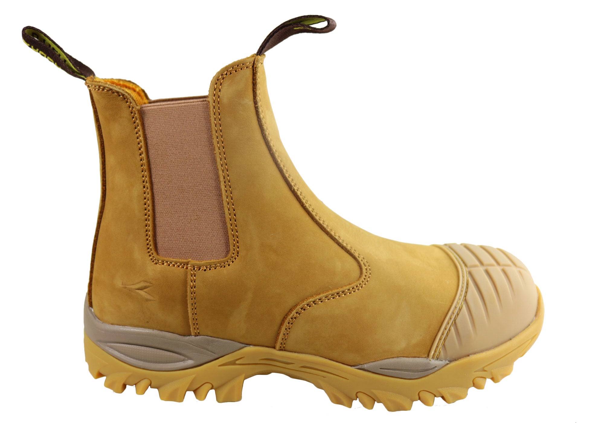 comfortable slip on steel toe boots