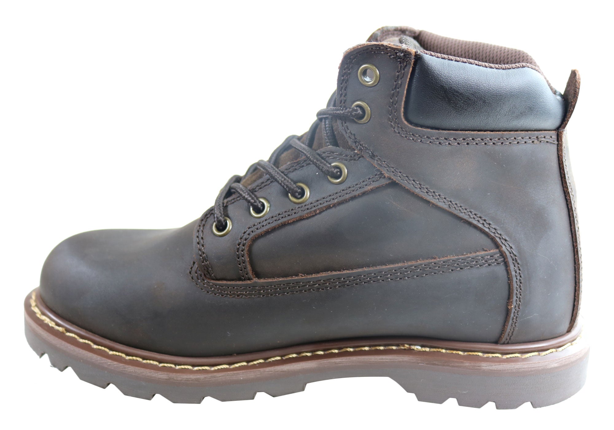 Jeep Mens Legacy Leather Durable Lace Up Boots | Brand House Direct