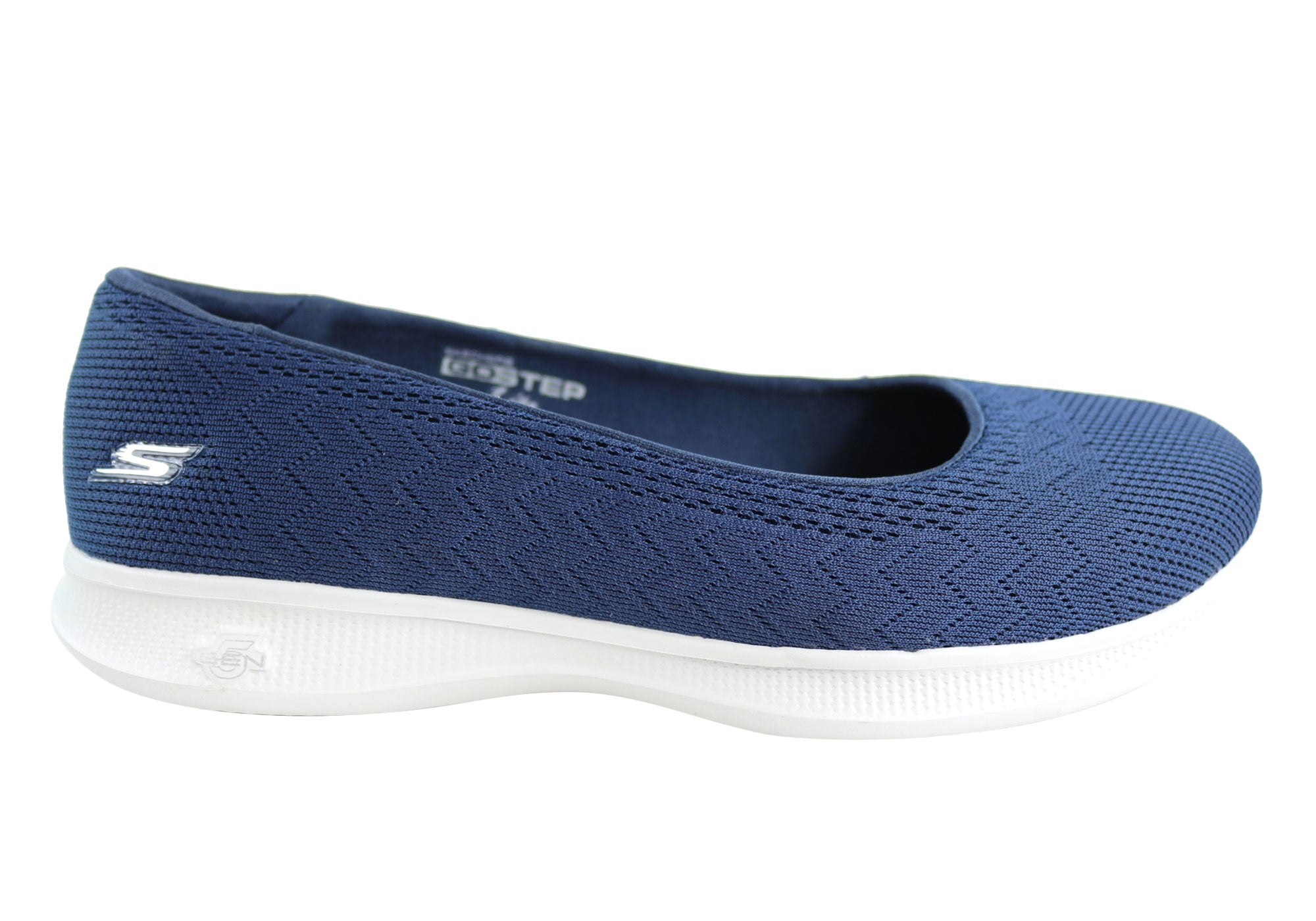 skechers go step lite knitted ballet flat