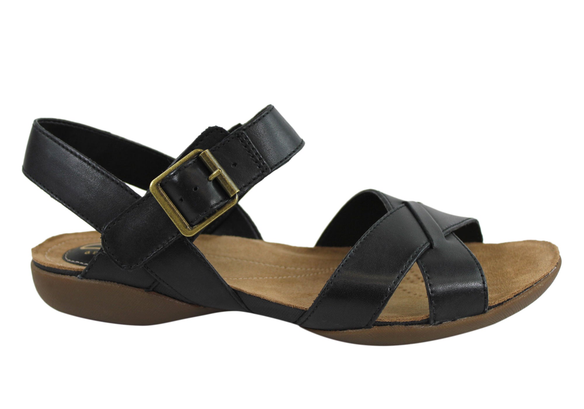 clarks ladies leather flip flops