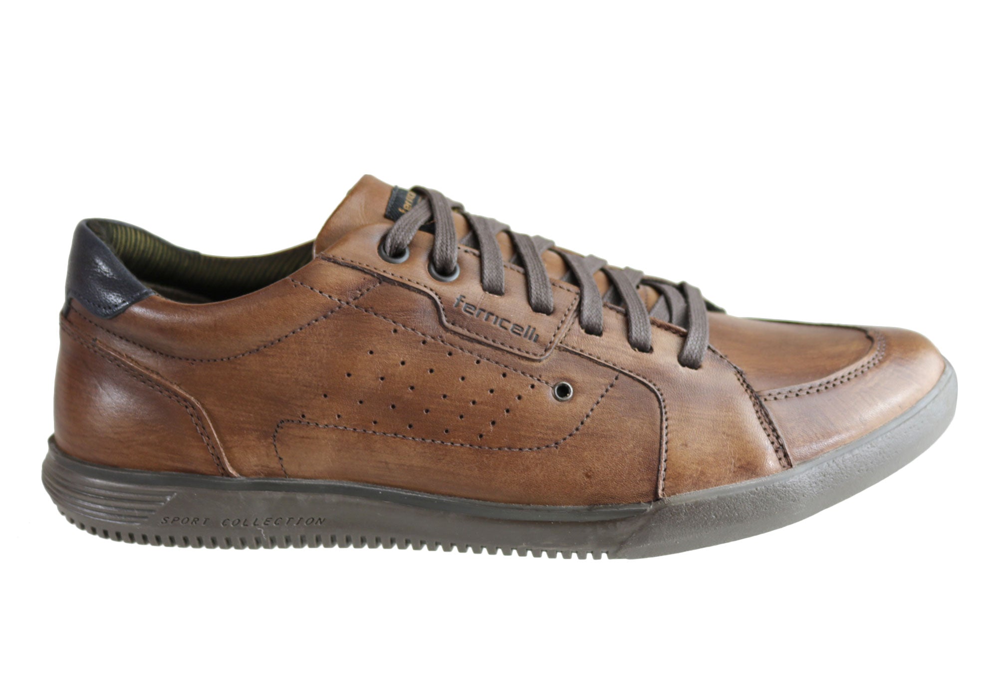 brown leather casual shoes