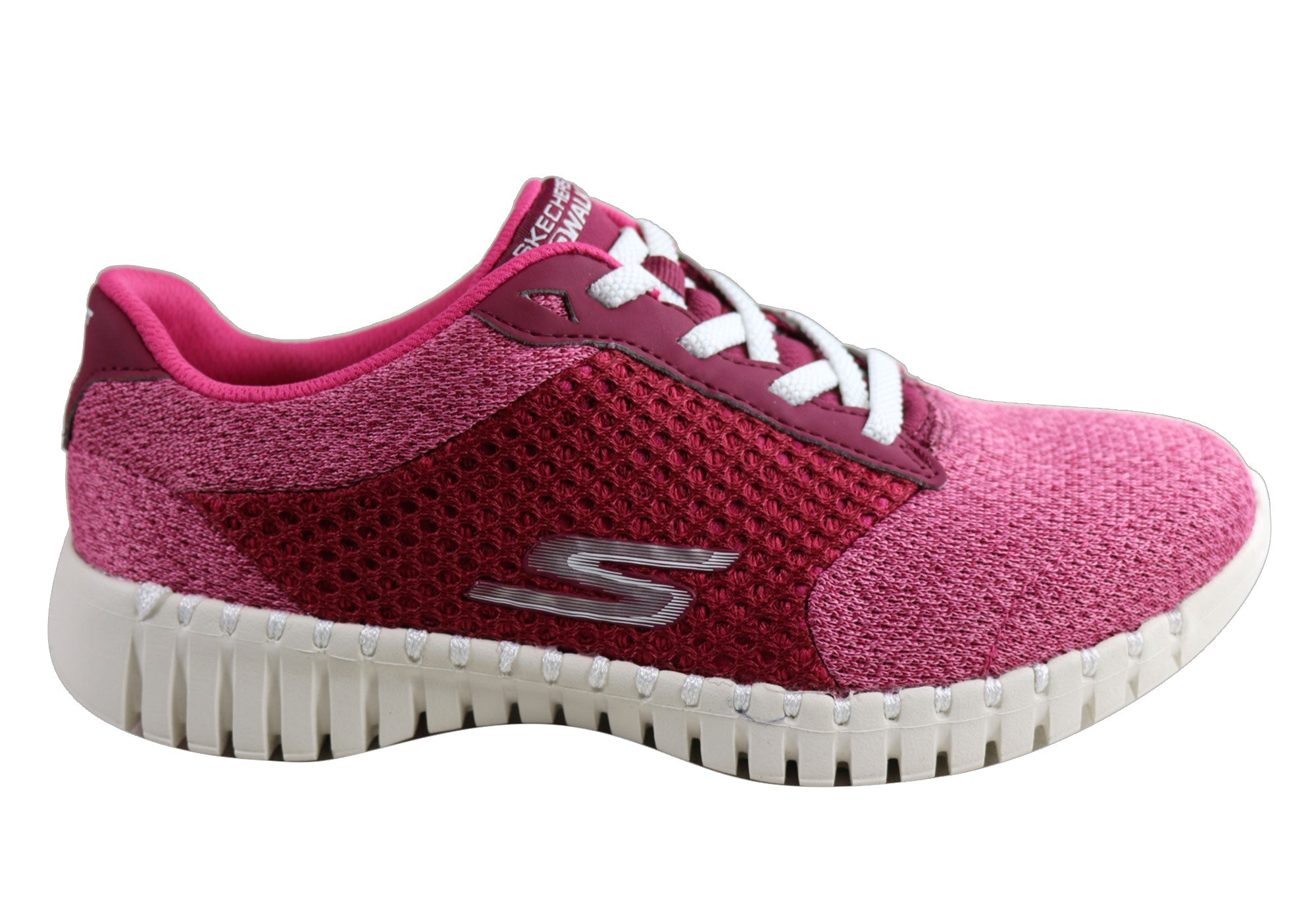 skechers go walk red shoes ladies