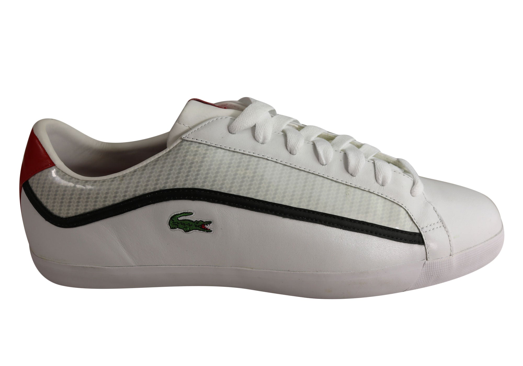 NEW LACOSTE MENS COUR L CF SPM LTH COMFORTABLE LACE UP SNEAKERS SHOES ...