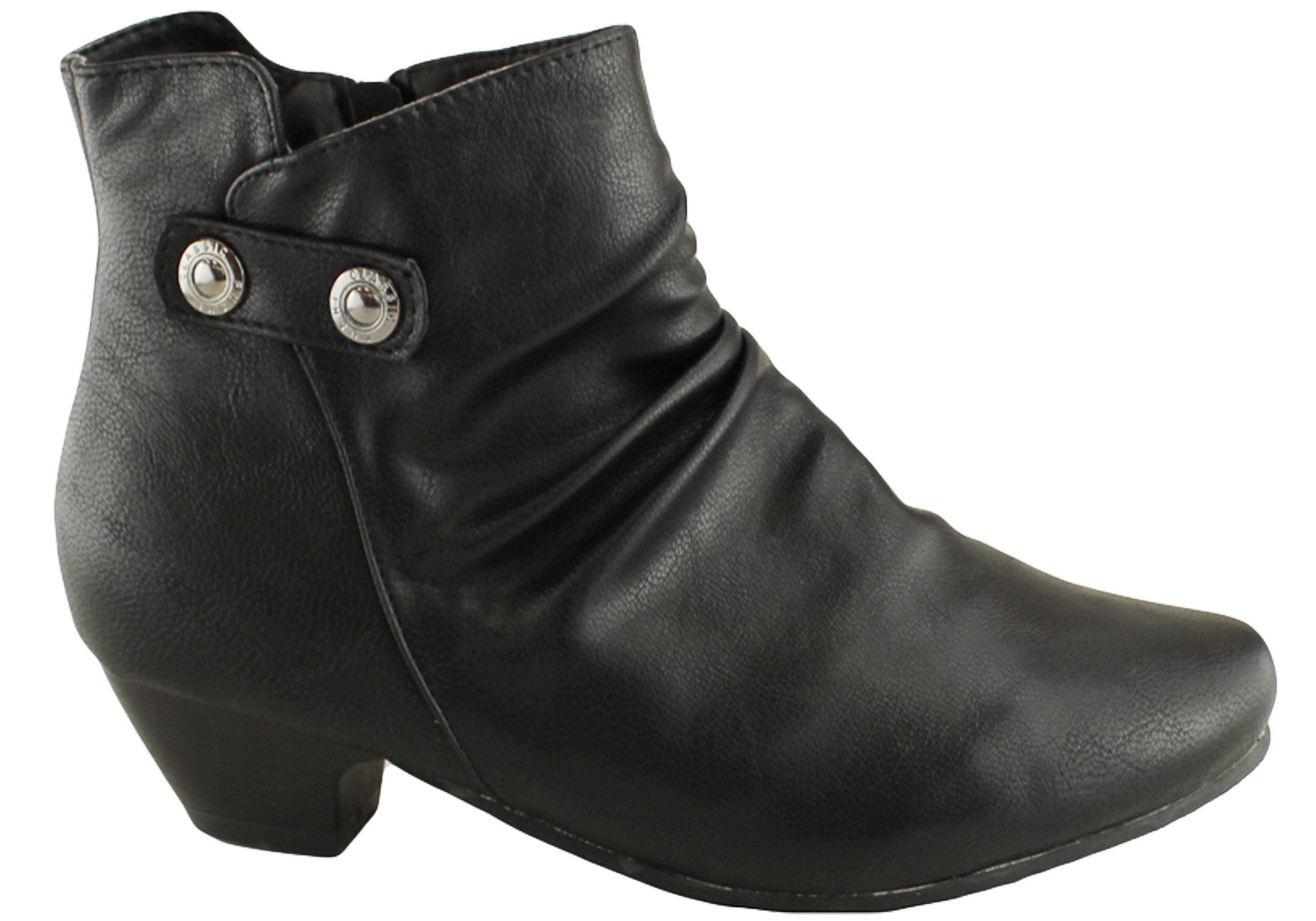 Bellissimo Caitlyn Womens Comfortable Low Heel Ankle Boots | Brand ...