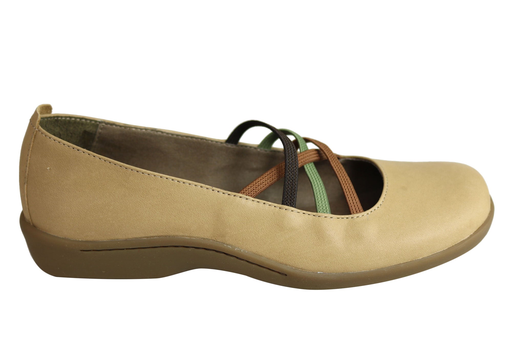 Flex \u0026 Go Sadie Womens Leather Flat 