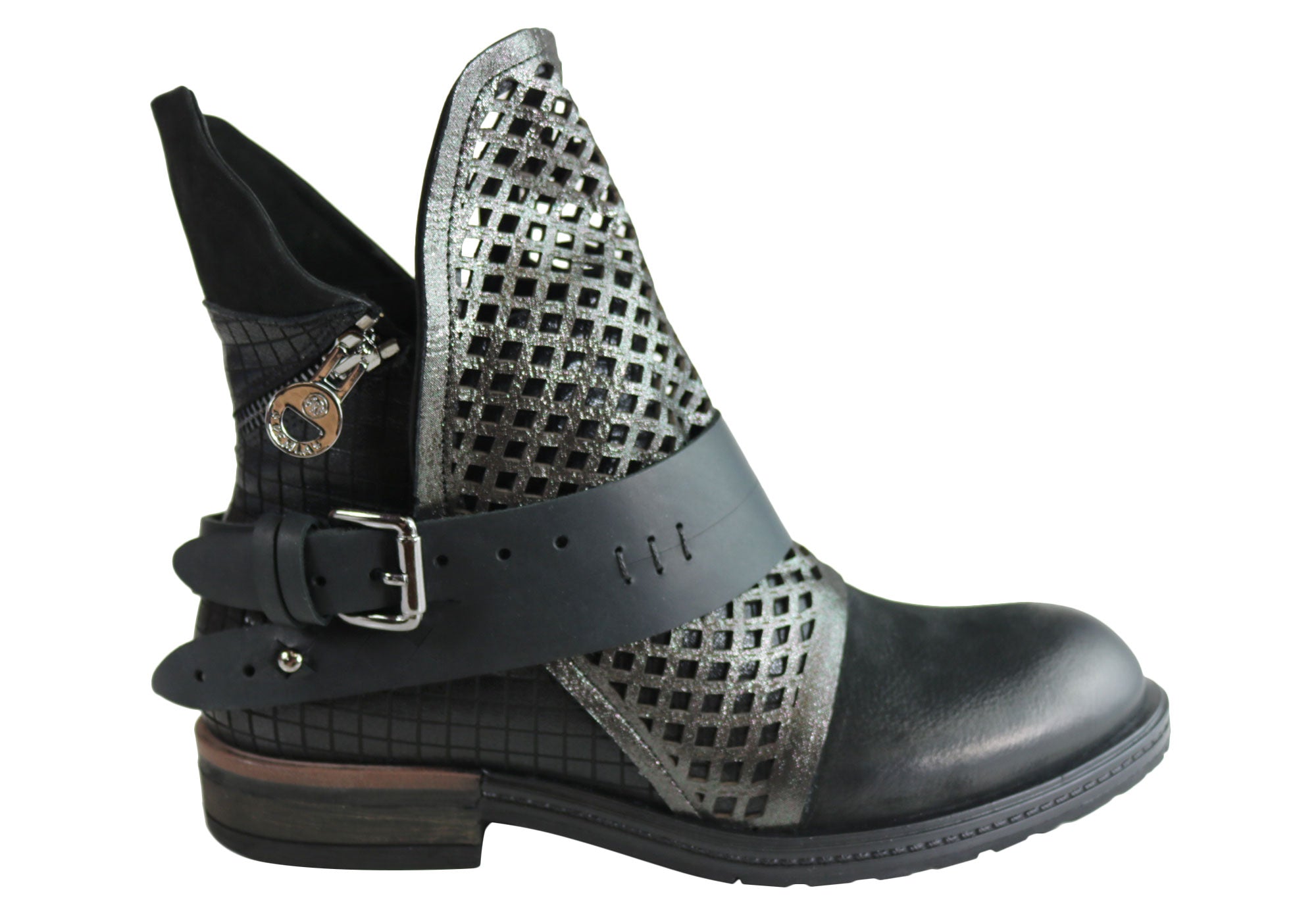 comfortable black leather ankle boots