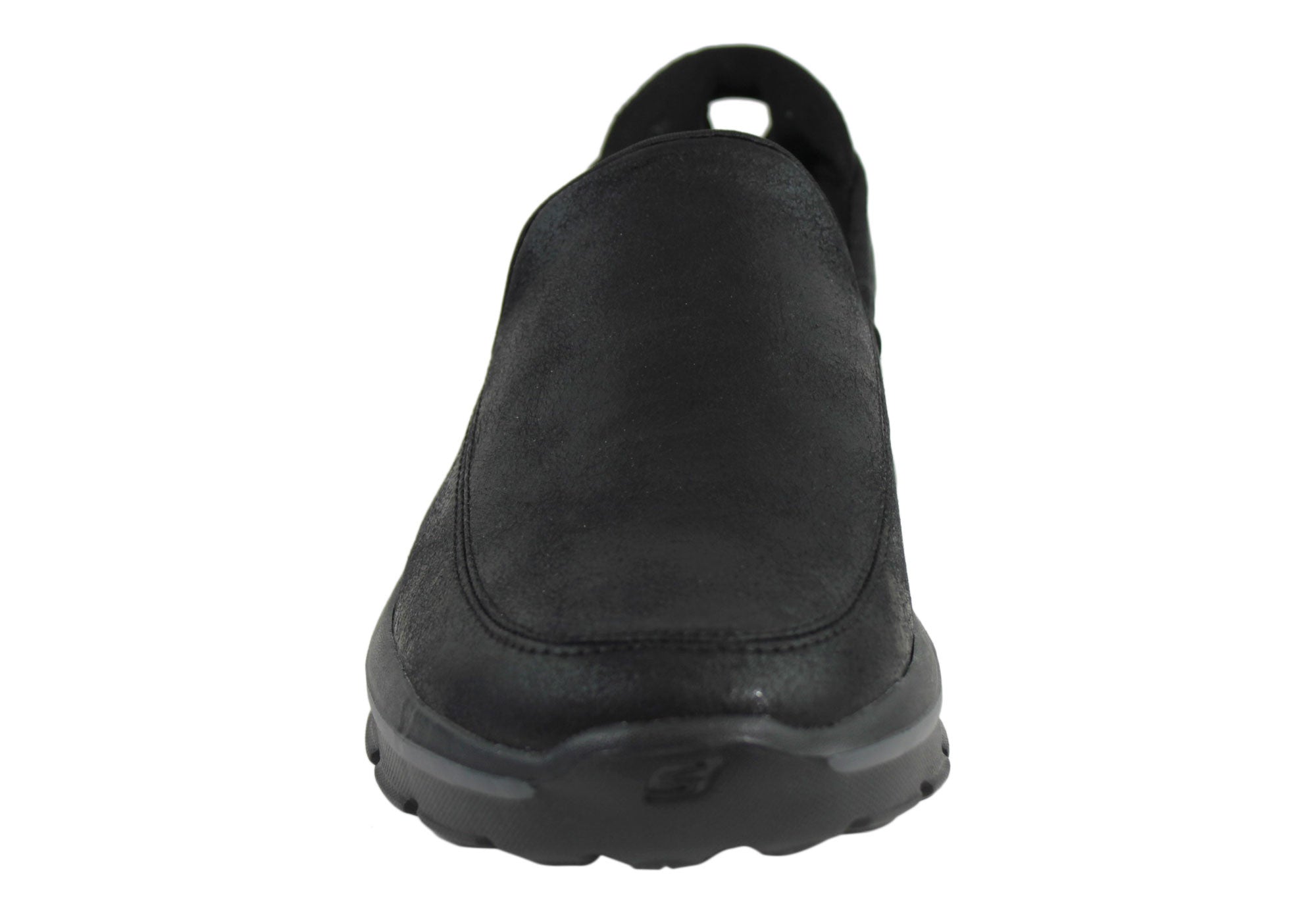 skechers go walk black leather