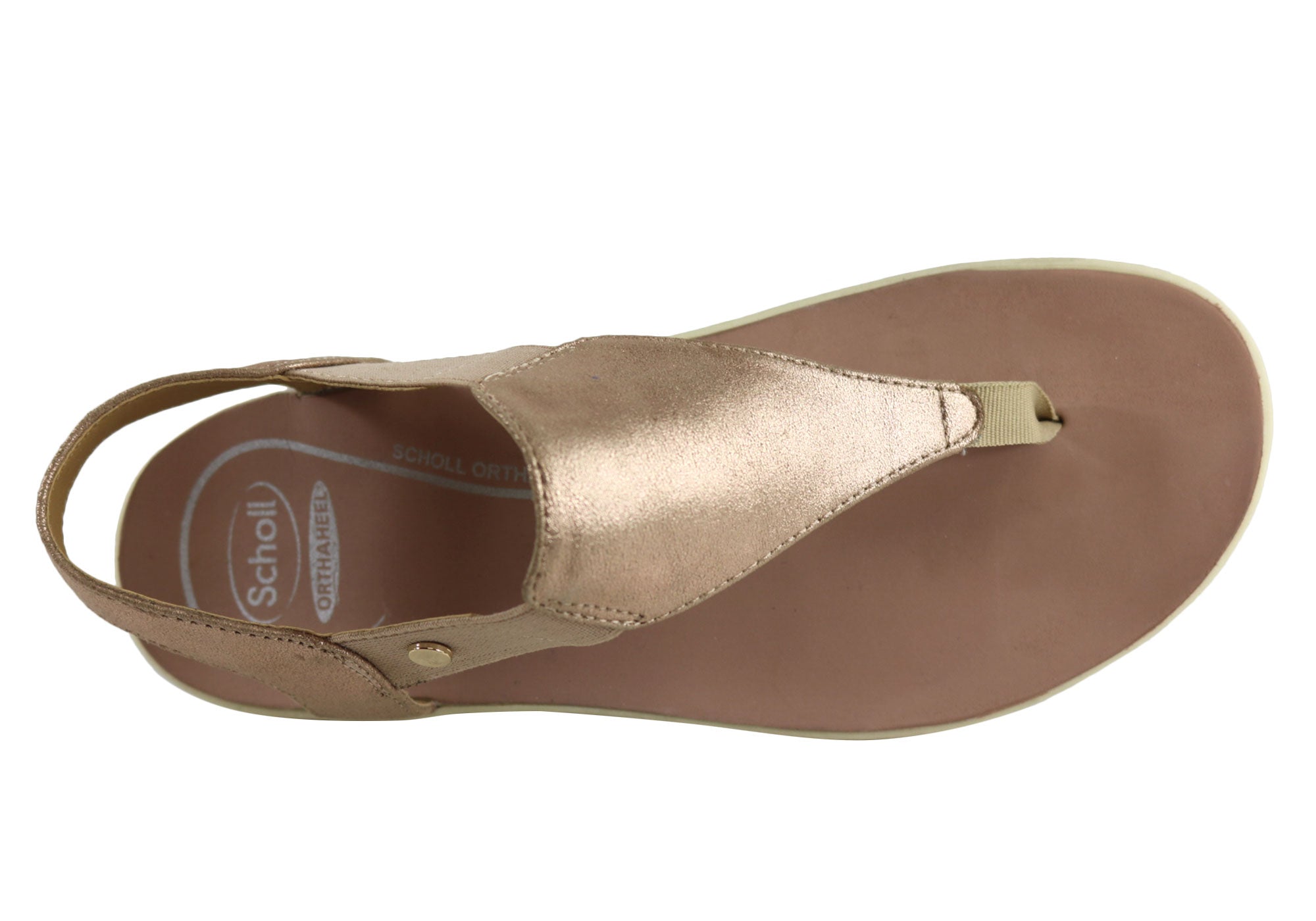 NEW SCHOLL ORTHAHEEL KRYSTAL WOMENS COMFORT THONG SANDALS WITH SUPPORT ...