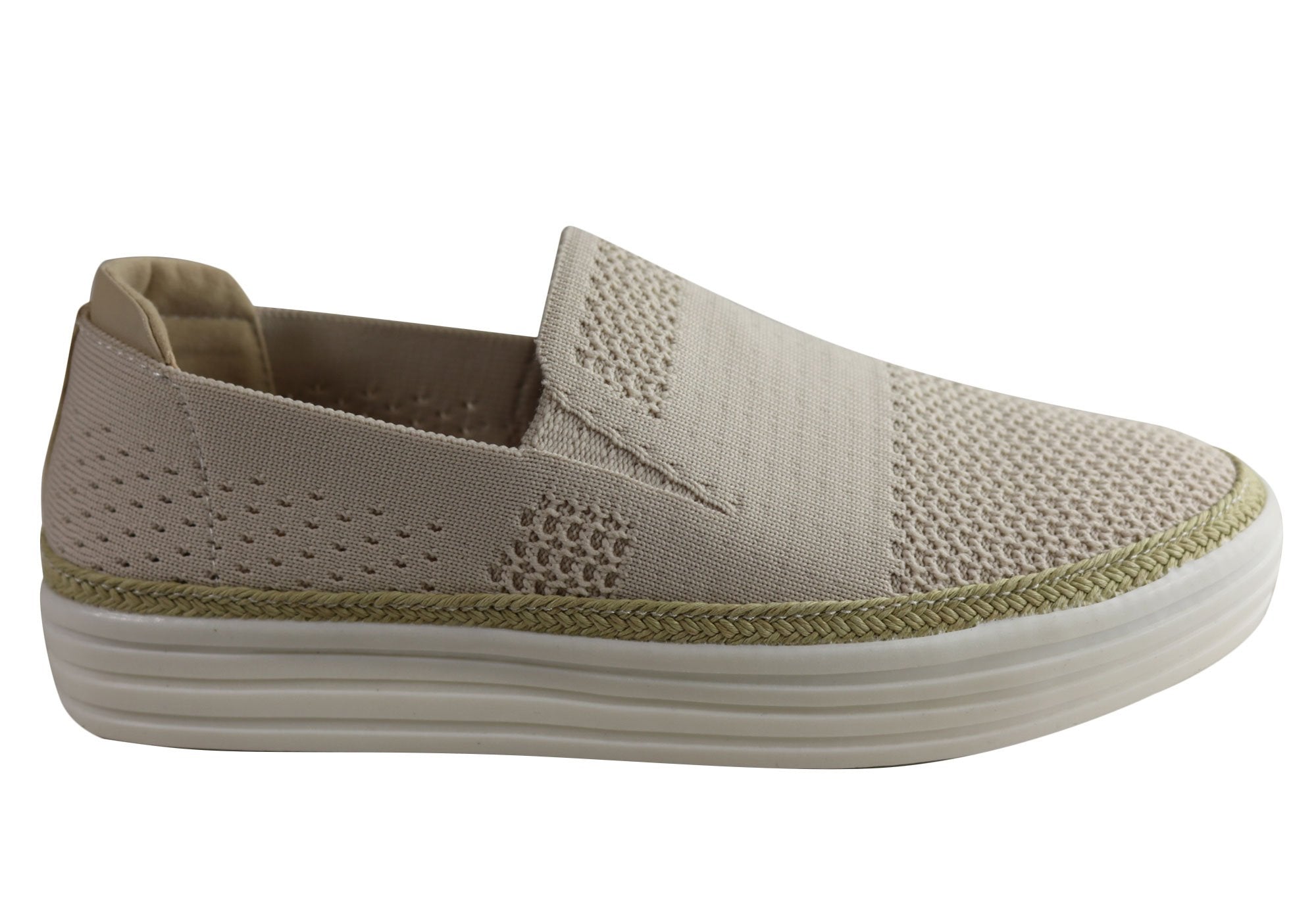 beige slip on shoes womens