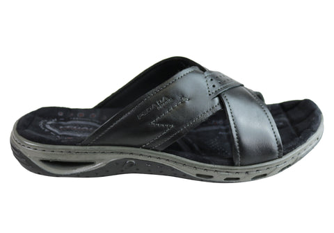 mens cushioned slides