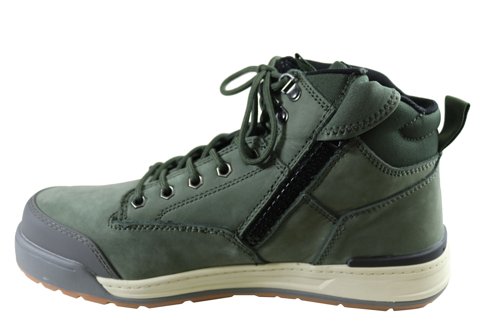 Hard Yakka 3056 Comfortable Side Zip Steel Toe Work Boots Mens ...