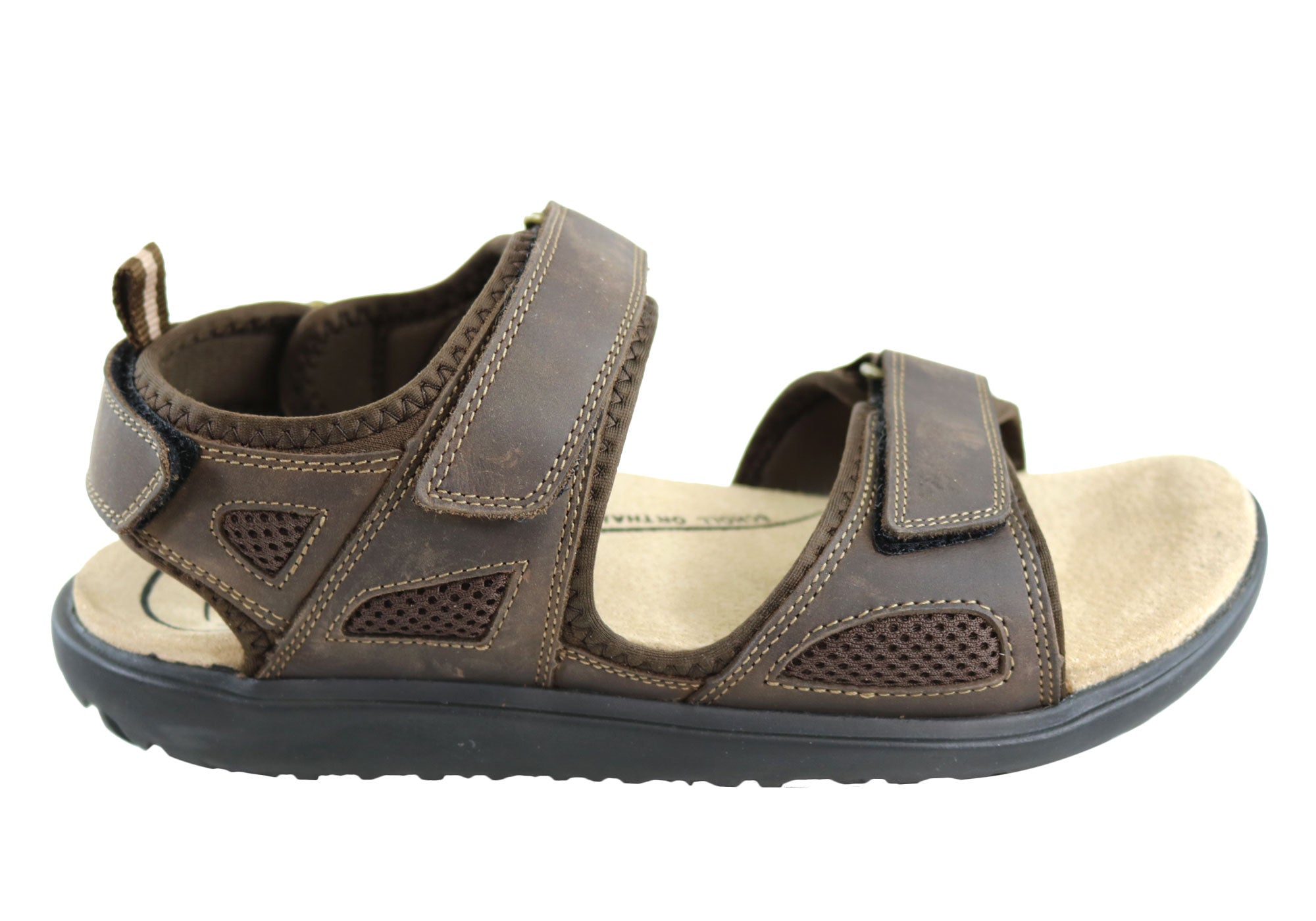 Scholl Orthaheel Pioneer Mens Comfortable Supportive Sandals | Brand ...