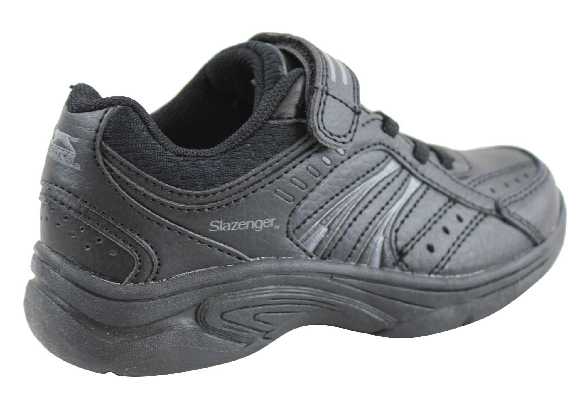 Slazenger Baseline Kids Slip On Leather Sport/School Shoes | Brand ...