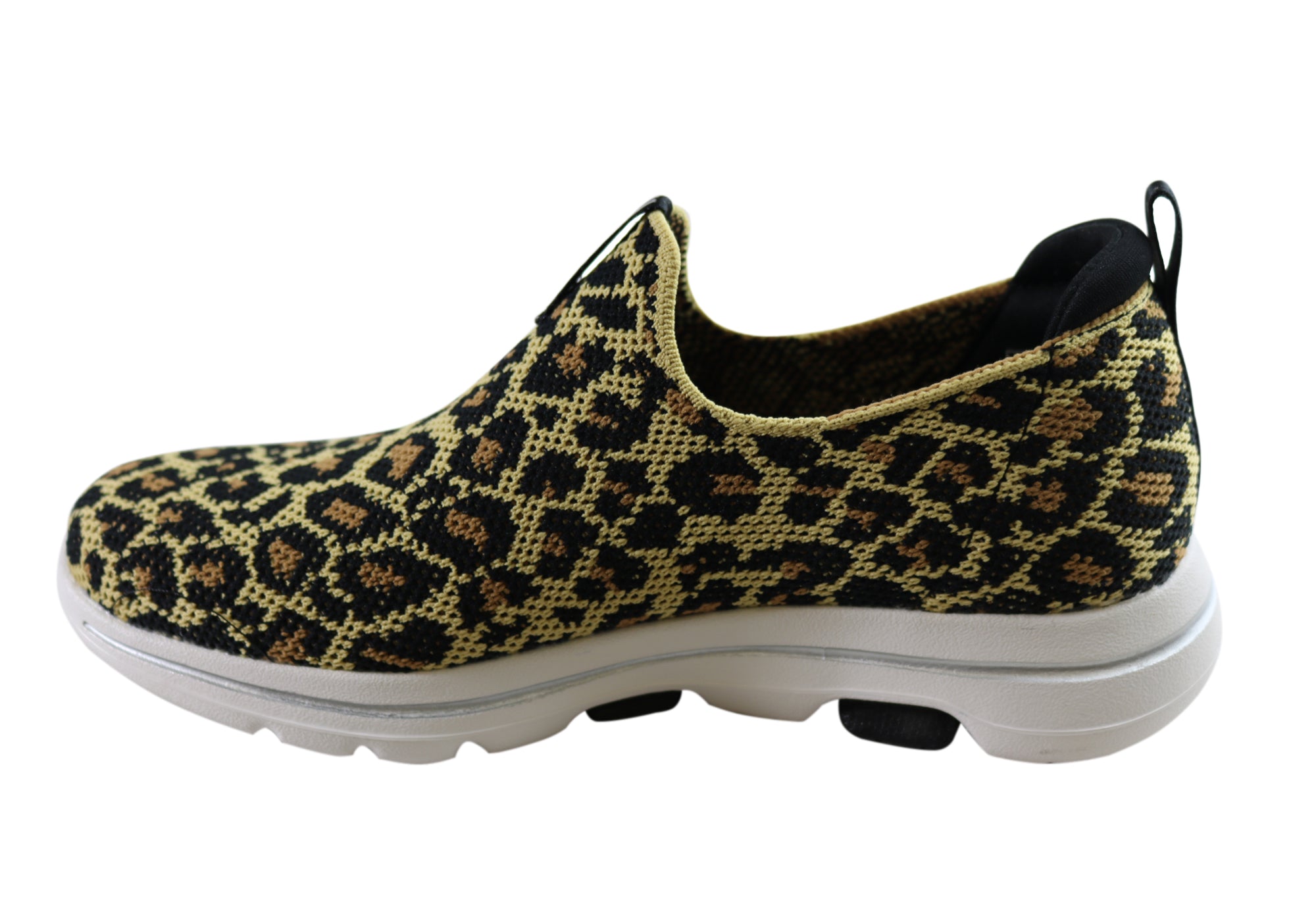 skechers go walk mesh leopard