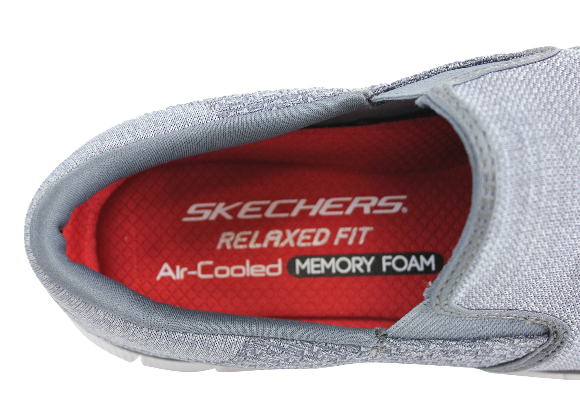 skechers memory foam shoes red