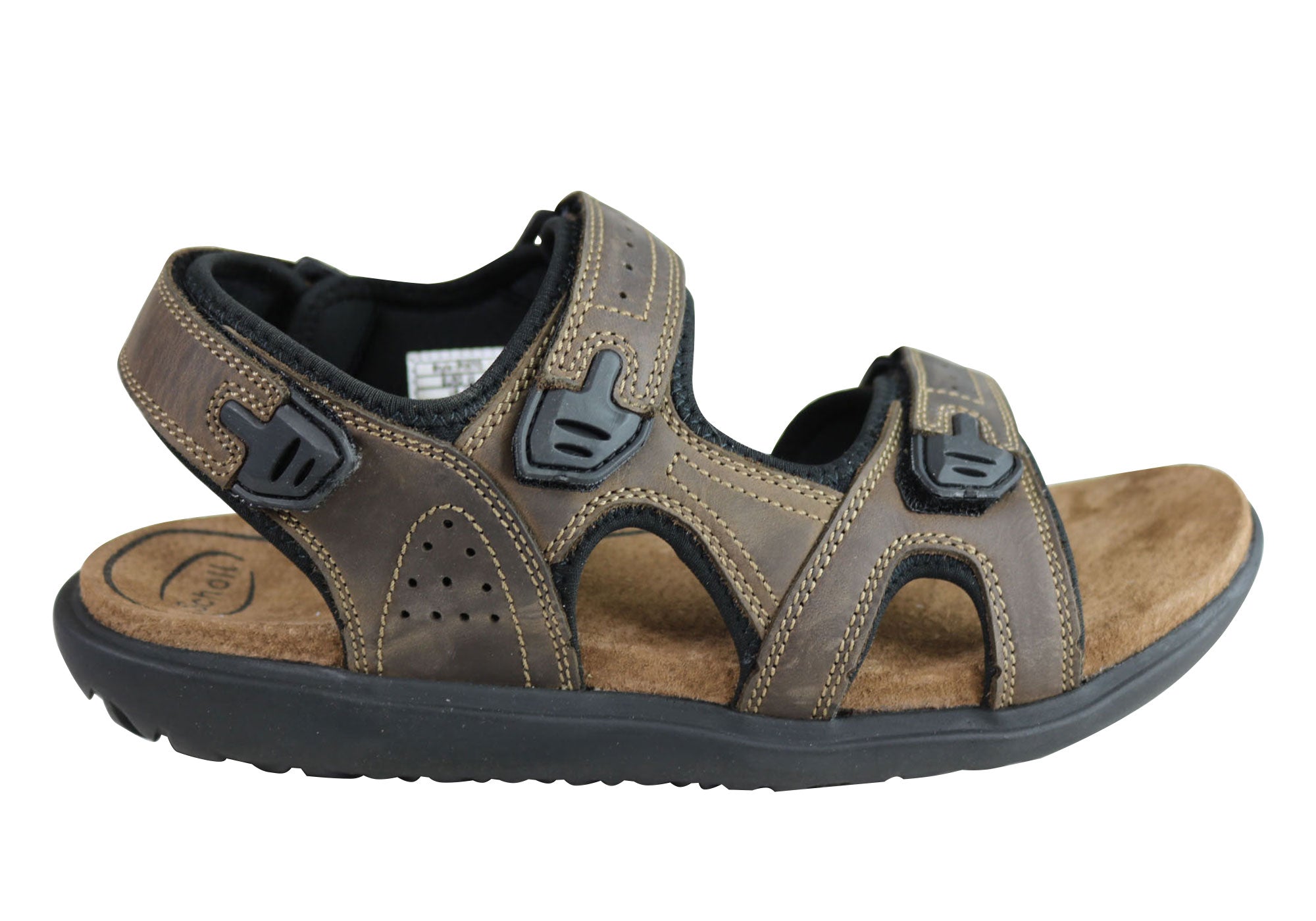 Scholl Orthaheel Pinto Mens Comfortable Supportive Adjustable Sandals ...