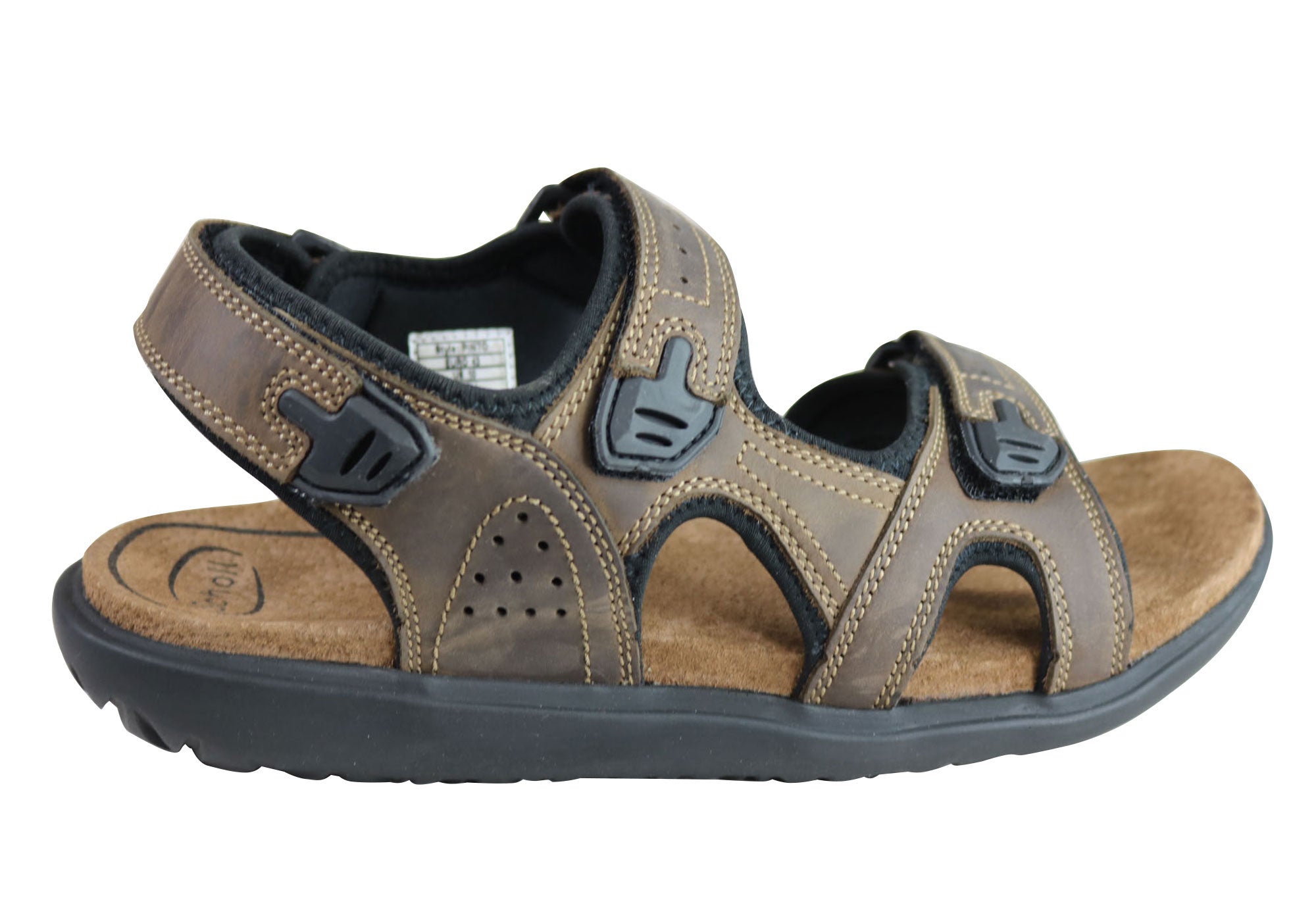 Scholl Orthaheel Pinto Mens Comfortable Supportive Adjustable Sandals ...