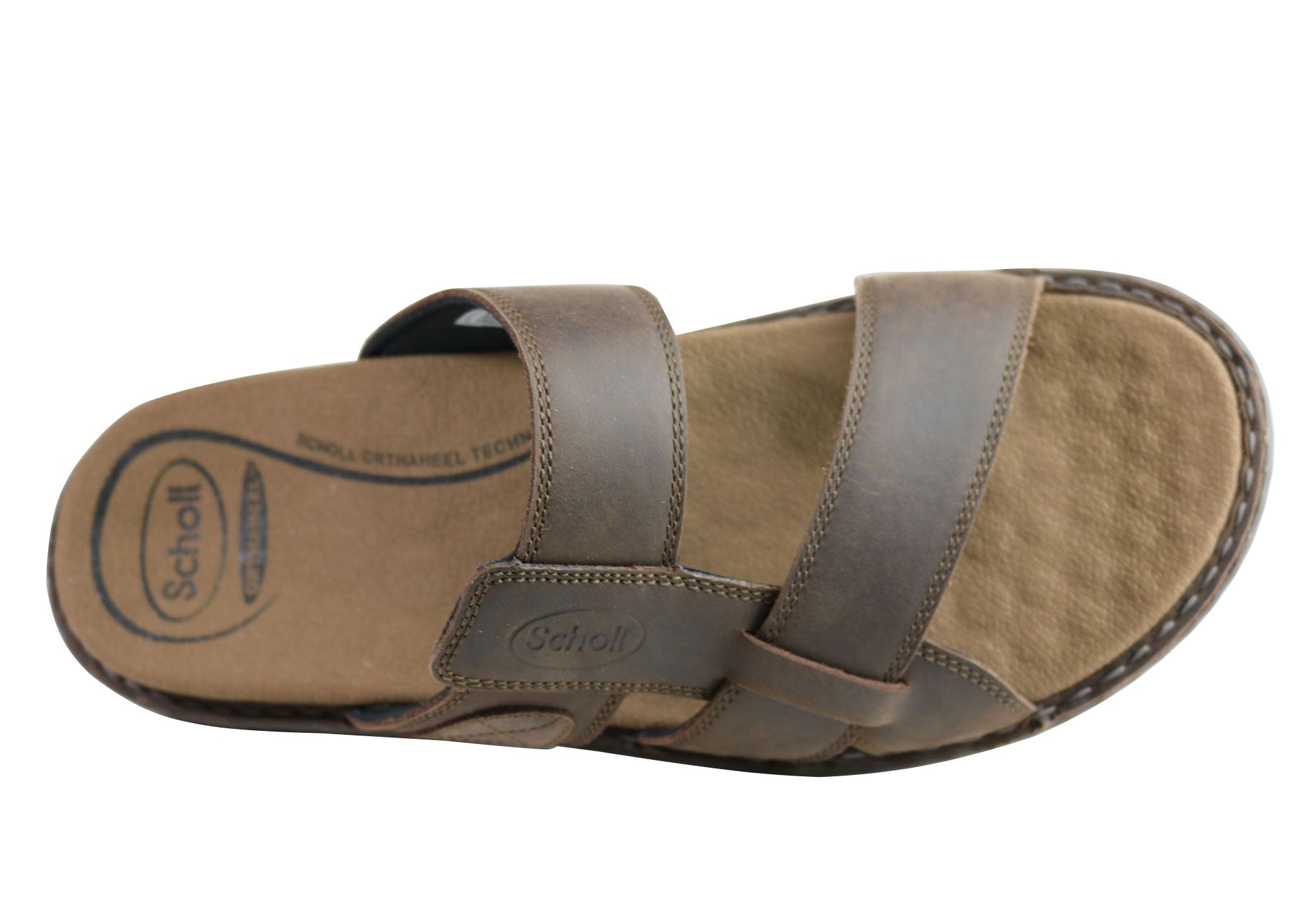 Scholl Orthaheel Rafa Mens Comfortable Supportive Slide Sandals | Brand ...