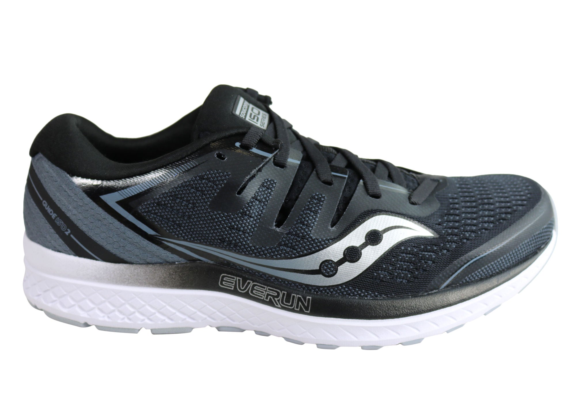 Saucony Mens Guide ISO 2 Comfortable Cushioned Athletic Running Shoes ...