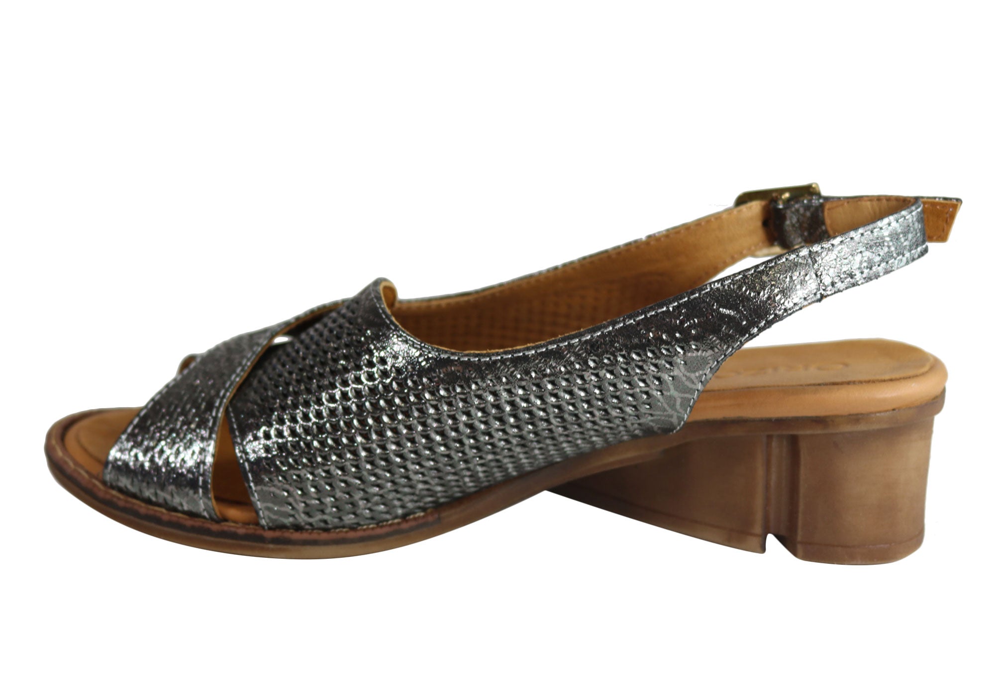 Orizonte Silvia Womens European Soft Leather Comfortable Wedge Sandals ...