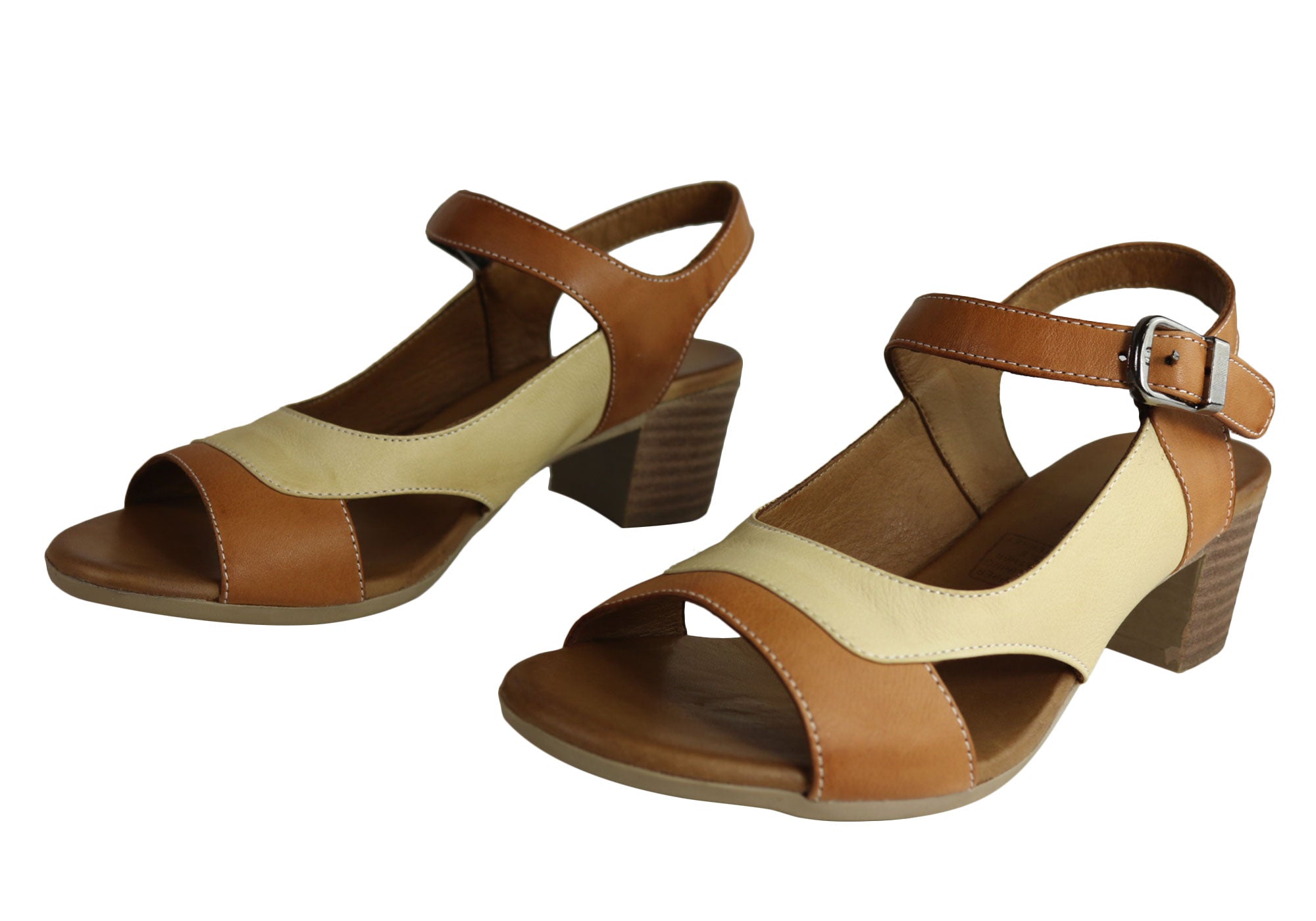 beige sandals mid heel