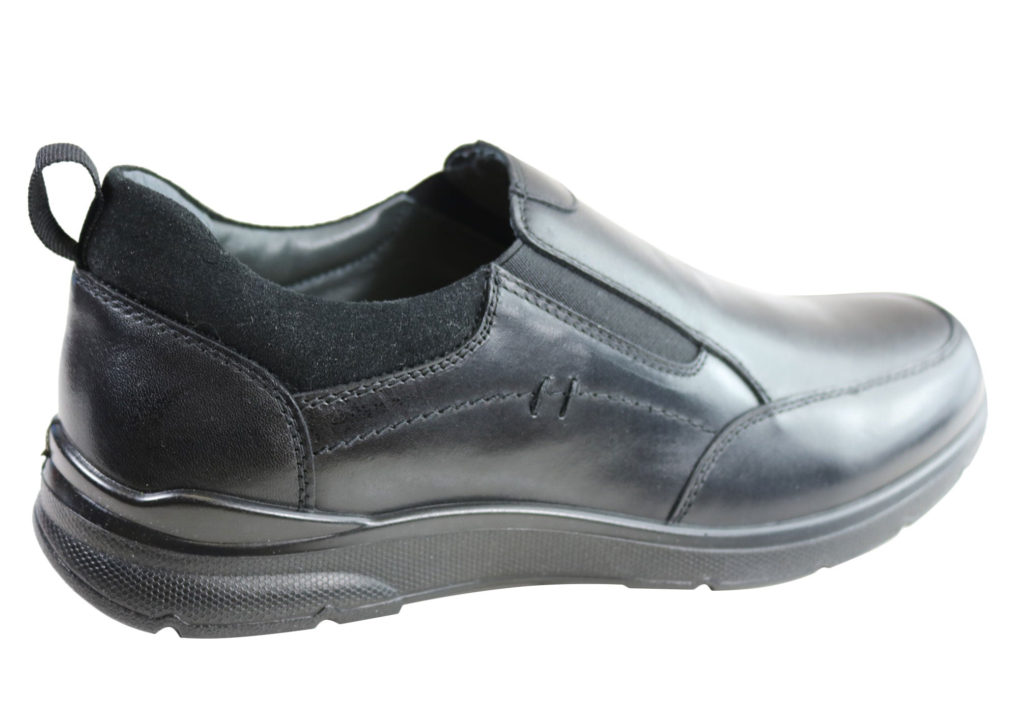 Scholl Orthaheel Bellevue Mens Comfort Supportive Leather Shoes | Brand ...