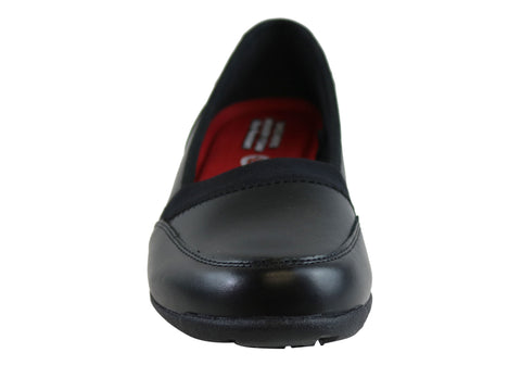 Skechers Womens Buras Leather Comfortable Slip Resistant Work